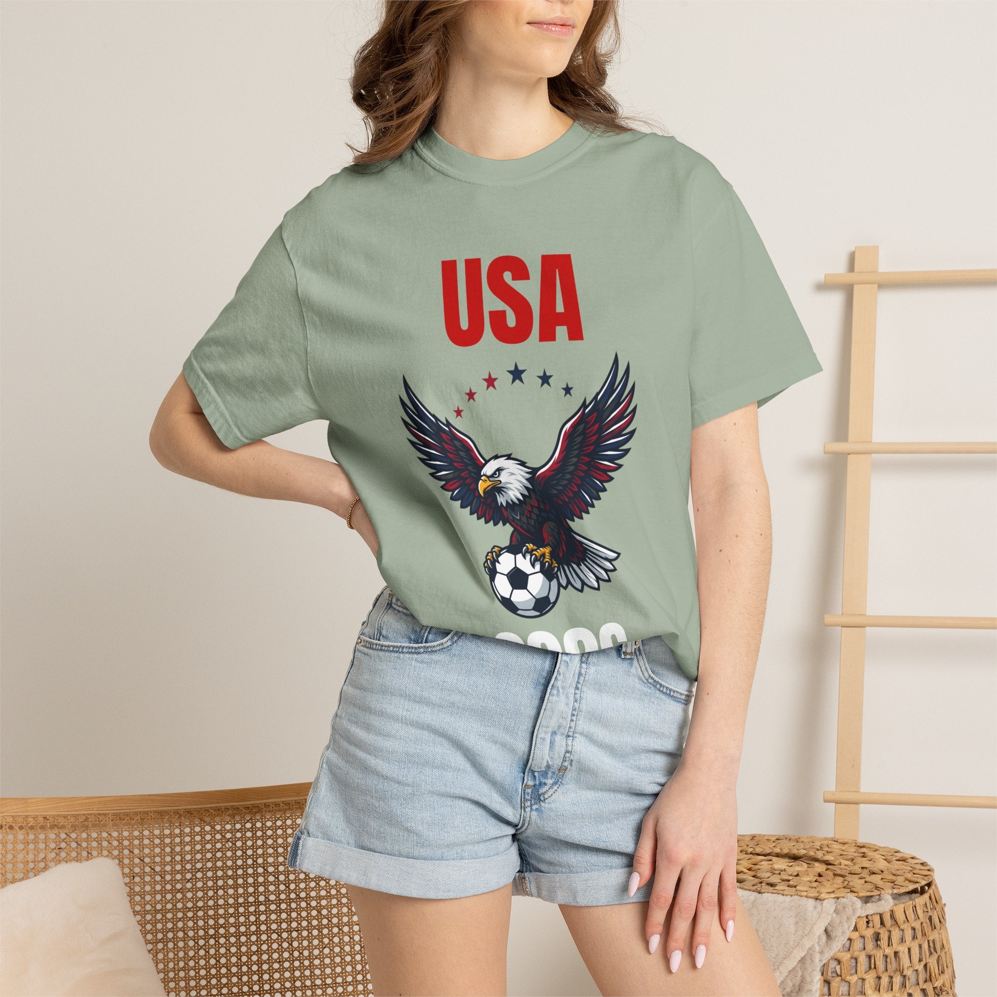 USA 2026 Eagle Soccer T-Shirt — Patriotic Men’s Women’s Team Fan Tee