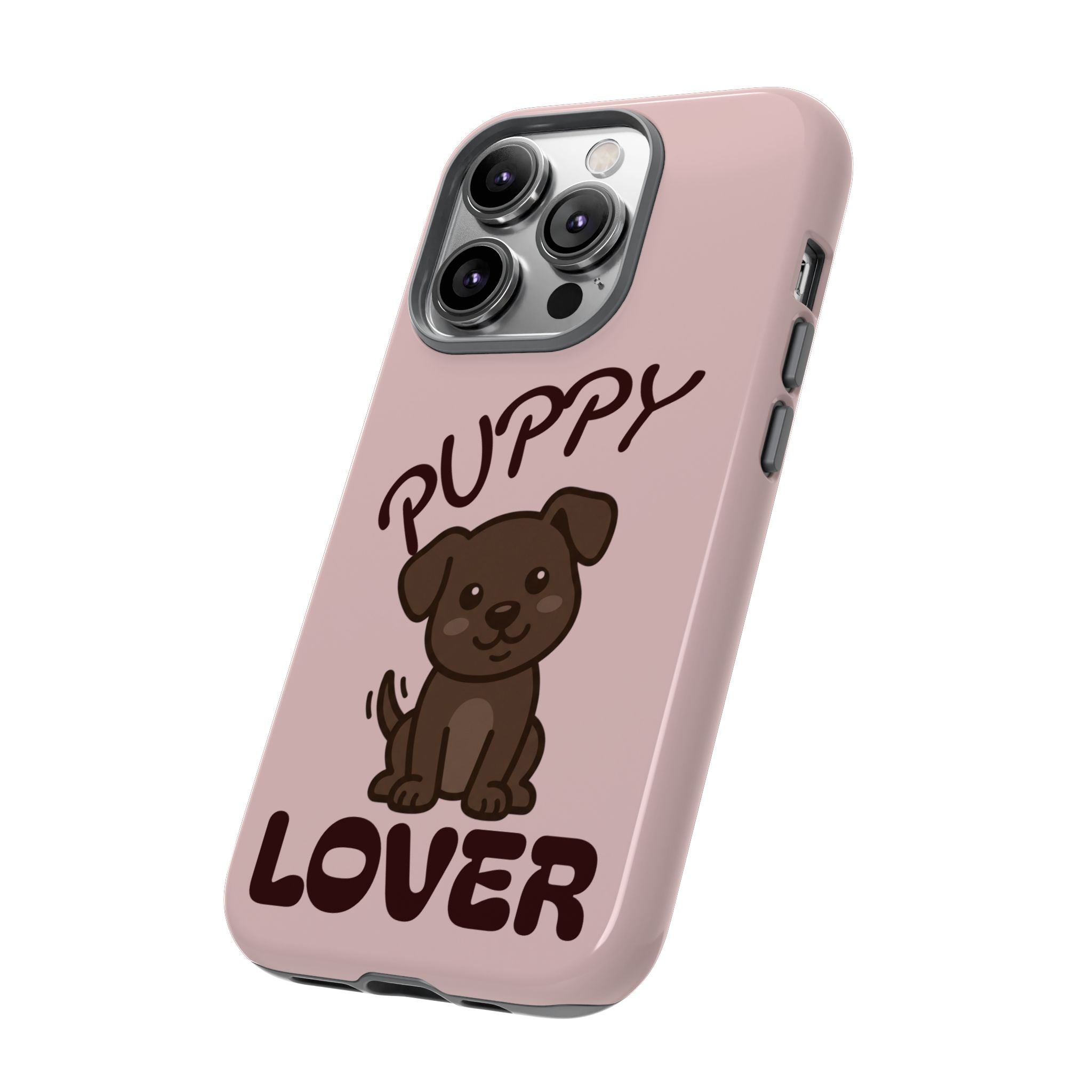 Puppy Lover Phone Case — Cute Brown Puppy Tough Phone Cover