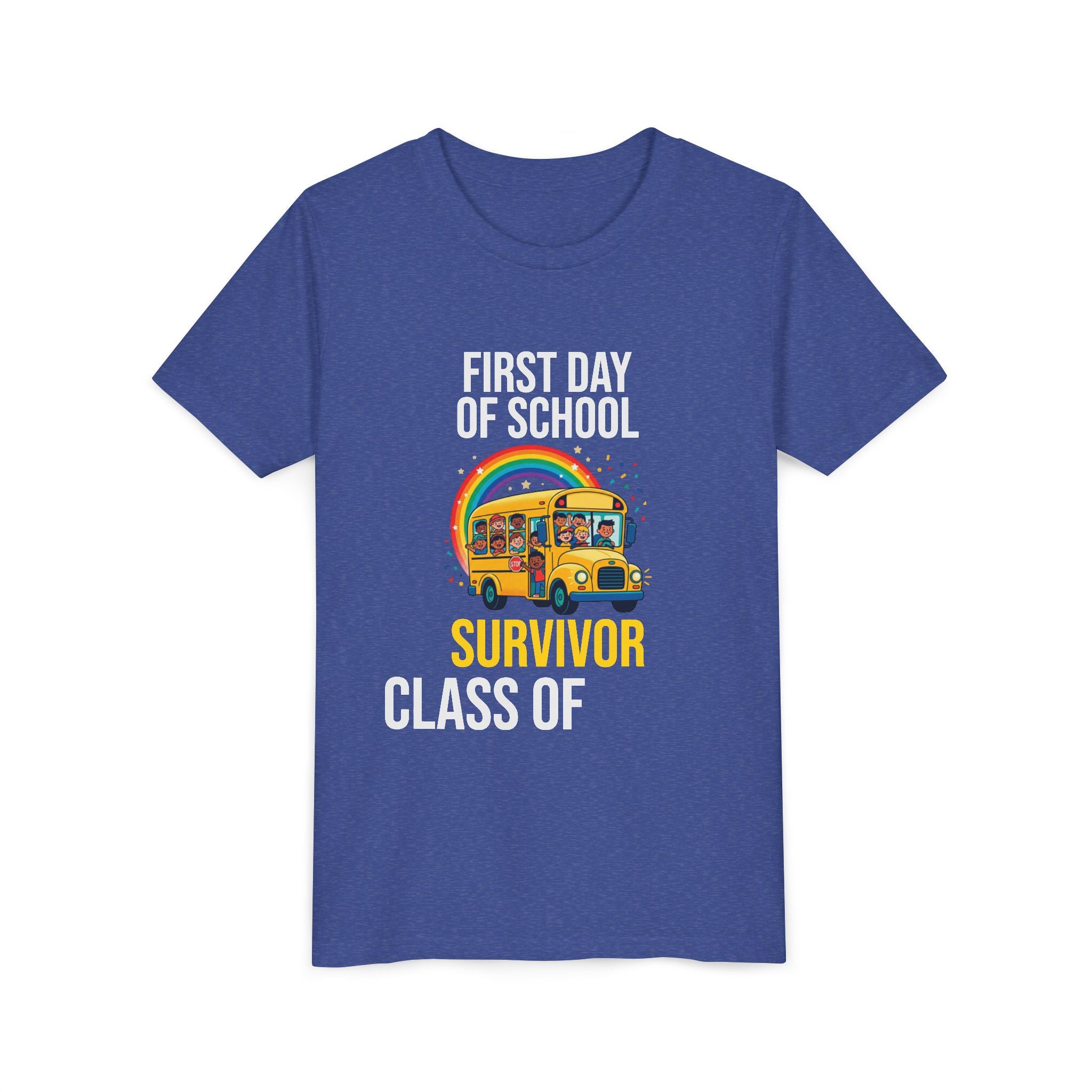 First Day Of School Survivor T-Shirt — Funny Back To School Kids Gift Tee