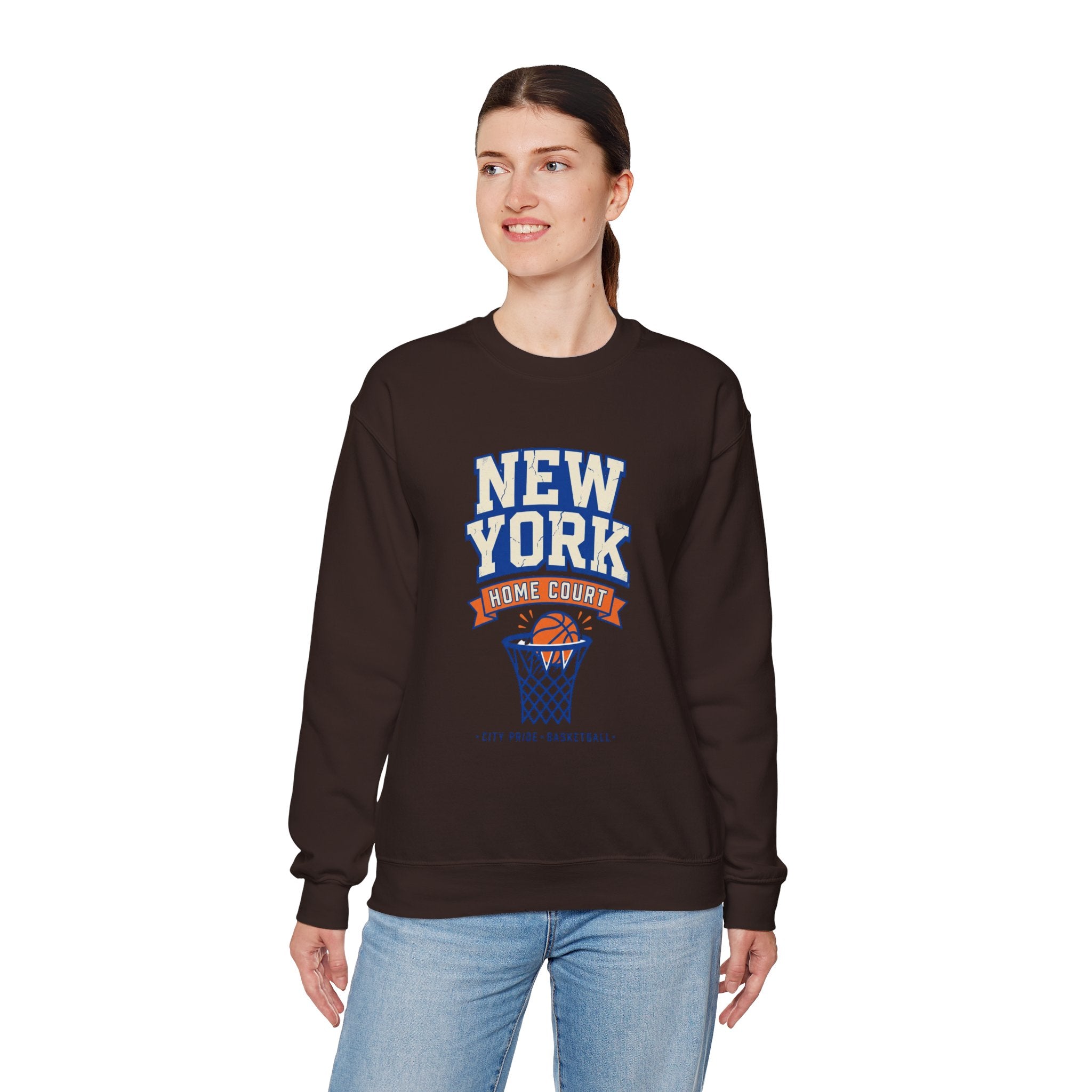 New York Home Court Sweatshirt | Vintage Basketball Pride