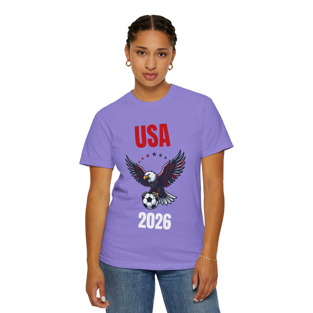 USA 2026 Eagle Soccer T-Shirt — Patriotic Men’s Women’s Team Fan Tee