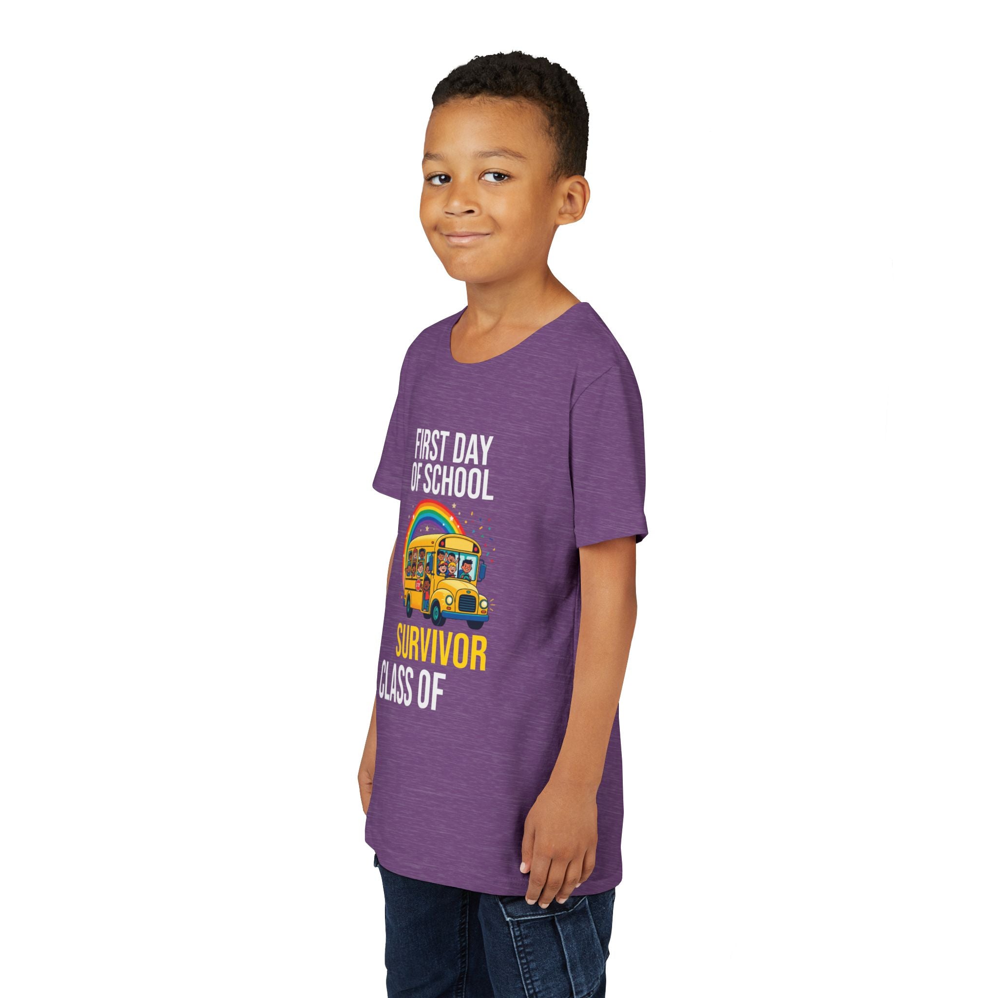 First Day Of School Survivor T-Shirt — Funny Back To School Kids Gift Tee