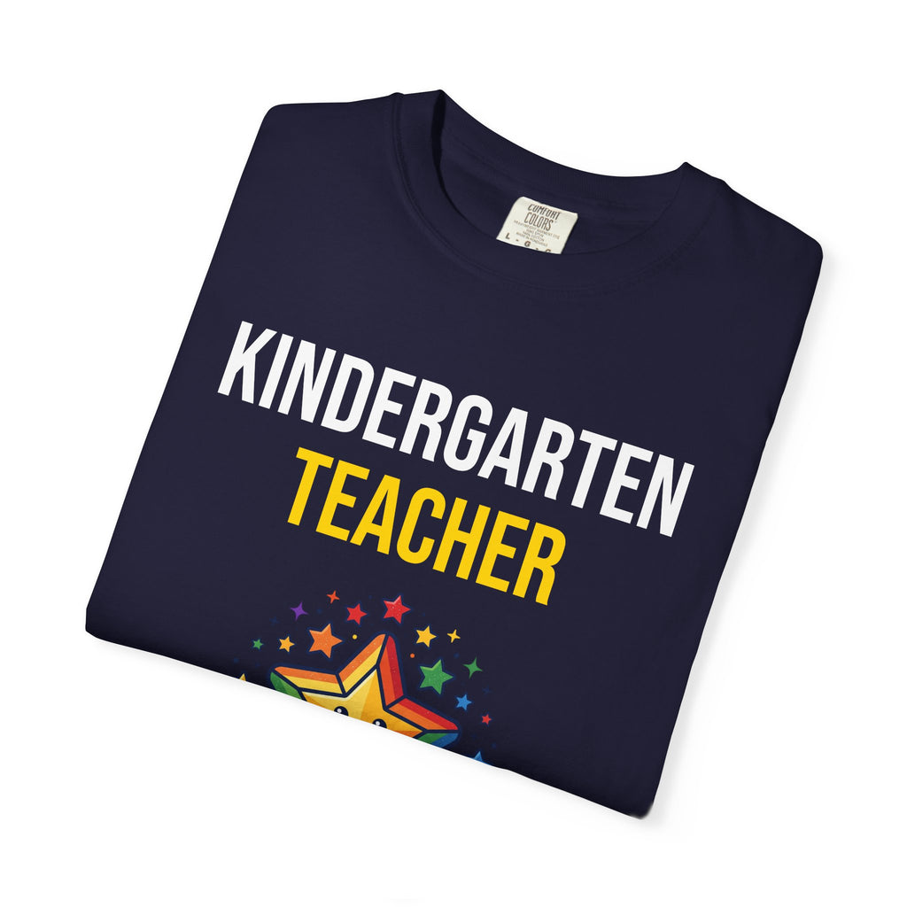 Kindergarten Teacher T-Shirt - "Shaping Little Minds Daily" Cute Star Design