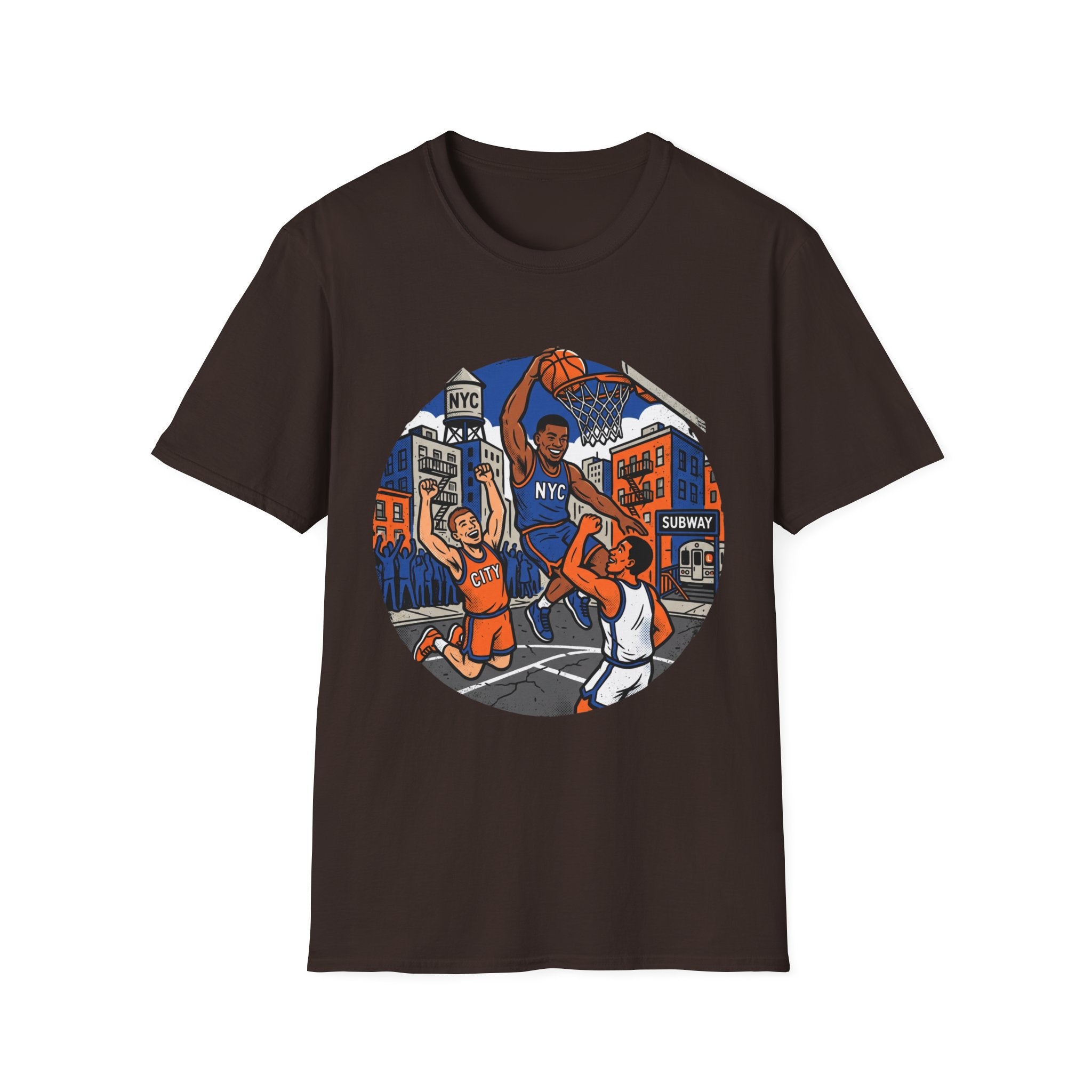 New York Hoops Run Cartoon Tee