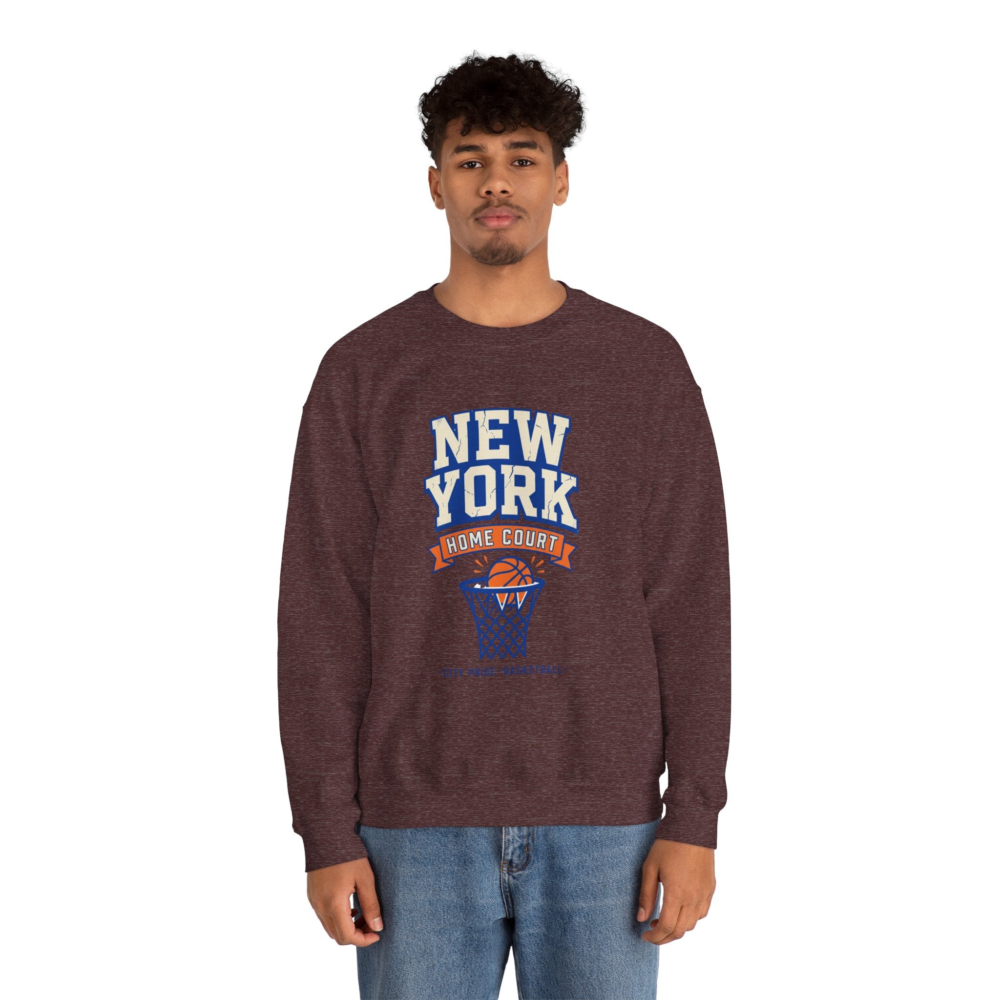 New York Home Court Sweatshirt | Vintage Basketball Pride