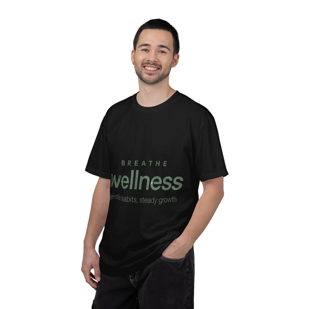 Wellness Breath T-Shirt — "Breathe Wellness" Mindful Graphic Tee