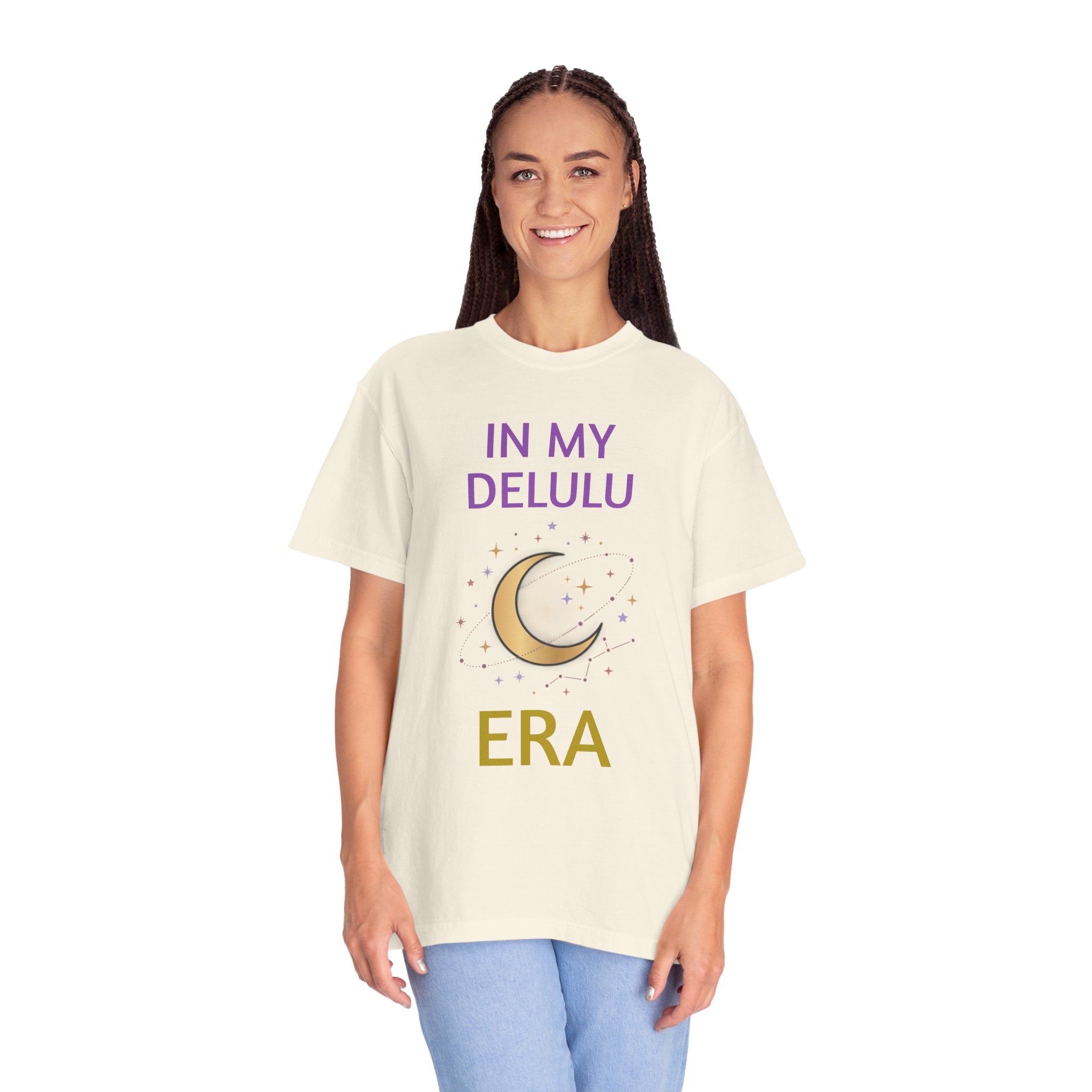 In My Delulu Era T-Shirt — Moon & Stars Graphic Tee