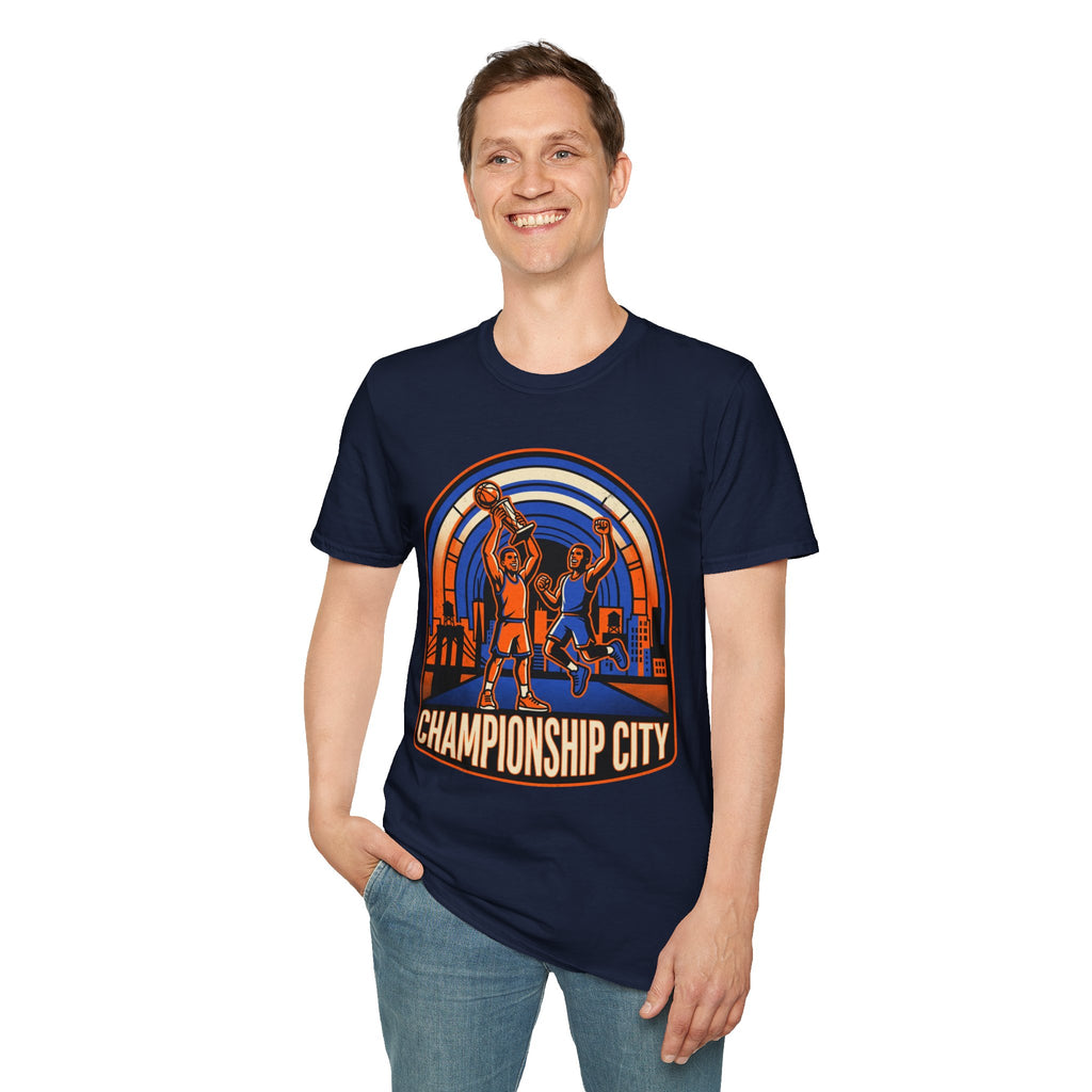 Championship City Basketball T-Shirt — Retro Winners Hoop Tee