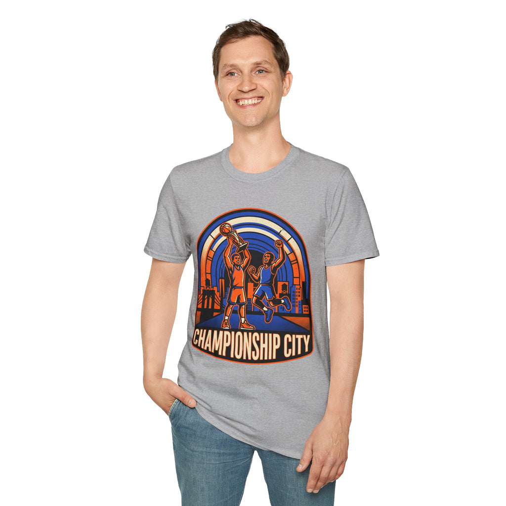 Championship City Basketball T-Shirt — Retro Winners Hoop Tee