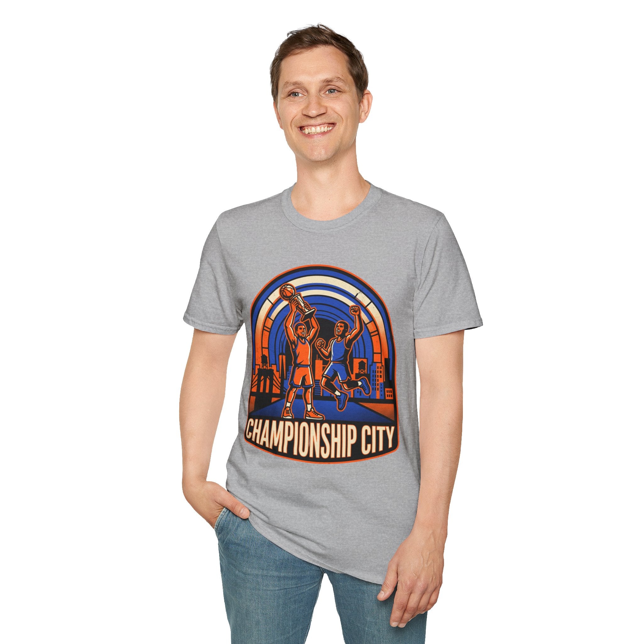 Championship City Basketball T-Shirt — Retro Winners Hoop Tee
