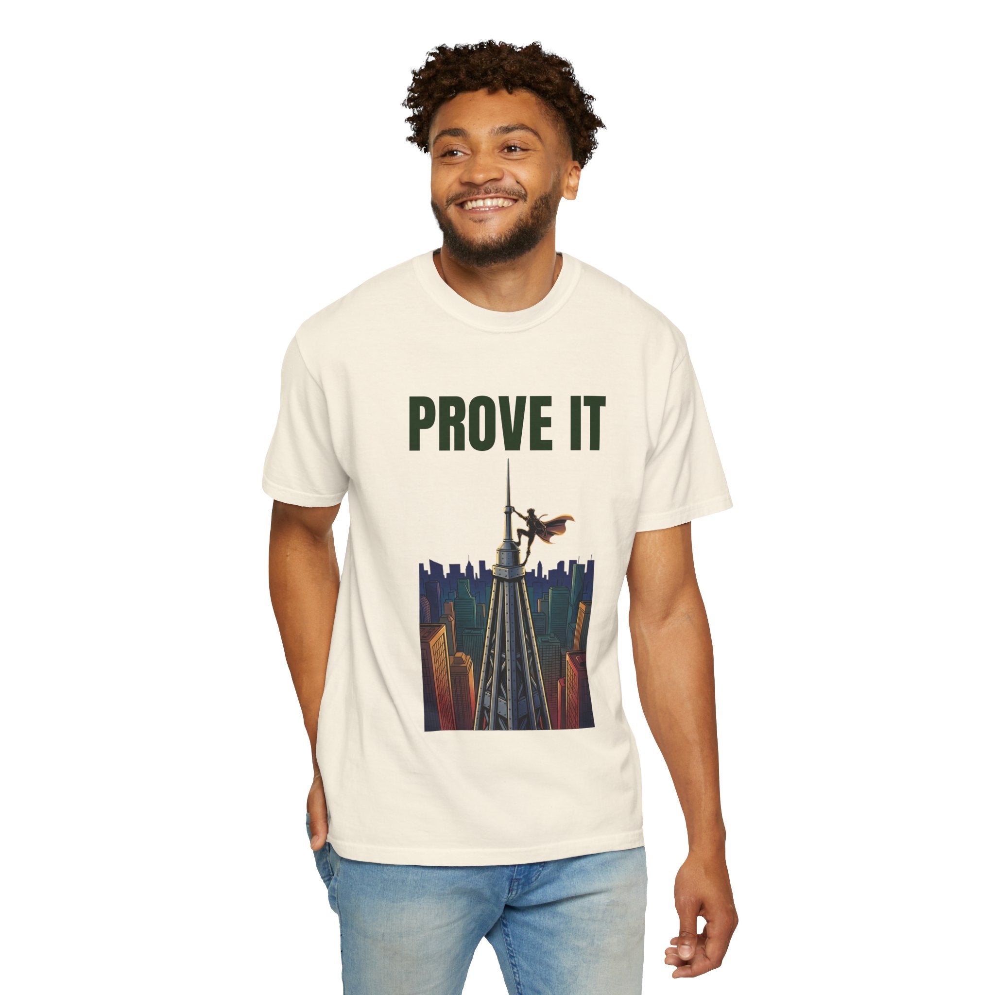 Prove It T‑Shirt — Parkour Rooftop Silhouette Graphic Tee