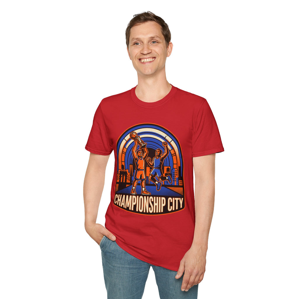 Championship City Basketball T-Shirt — Retro Winners Hoop Tee