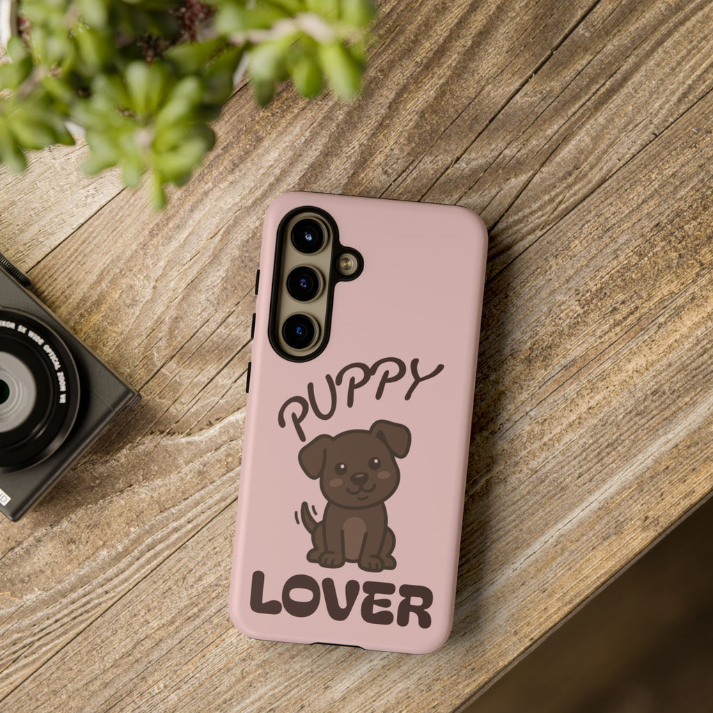 Puppy Lover Phone Case — Cute Brown Puppy Tough Phone Cover