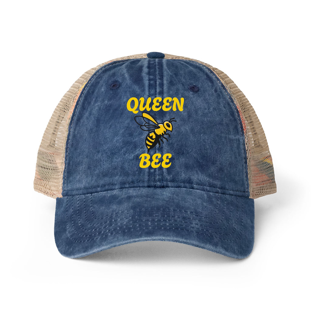 Queen Bee Energy Women's Washed Mesh-Back Cap