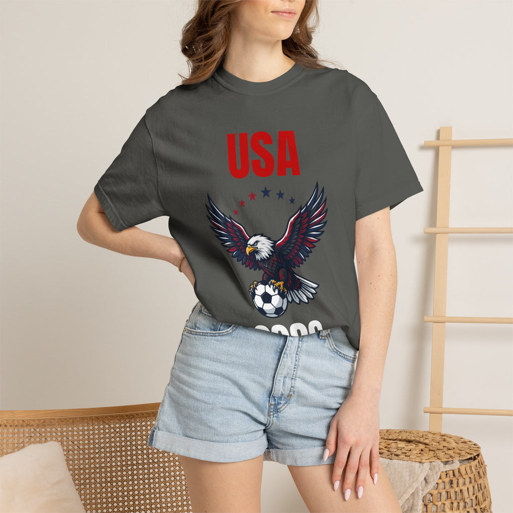 USA 2026 Eagle Soccer T-Shirt — Patriotic Men’s Women’s Team Fan Tee