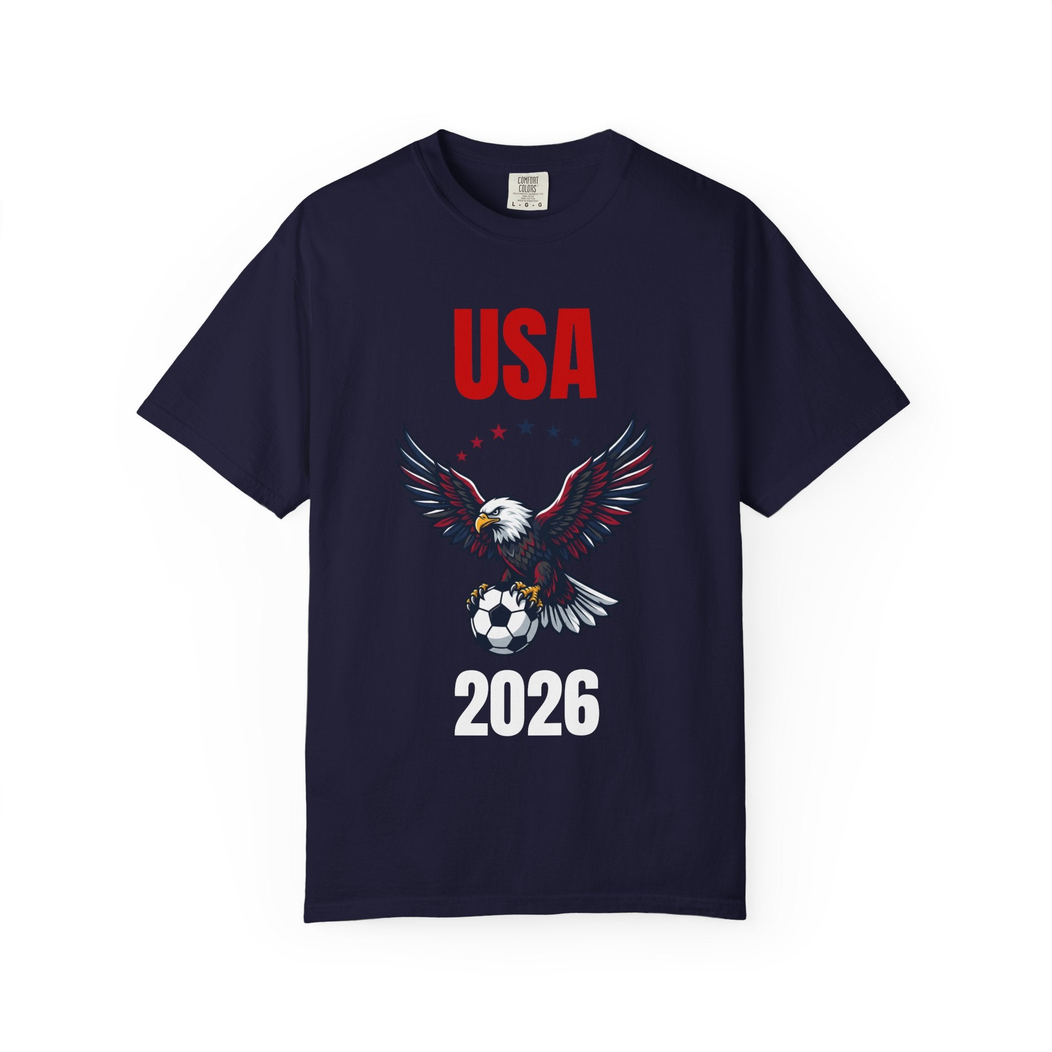 USA 2026 Eagle Soccer T-Shirt — Patriotic Men’s Women’s Team Fan Tee