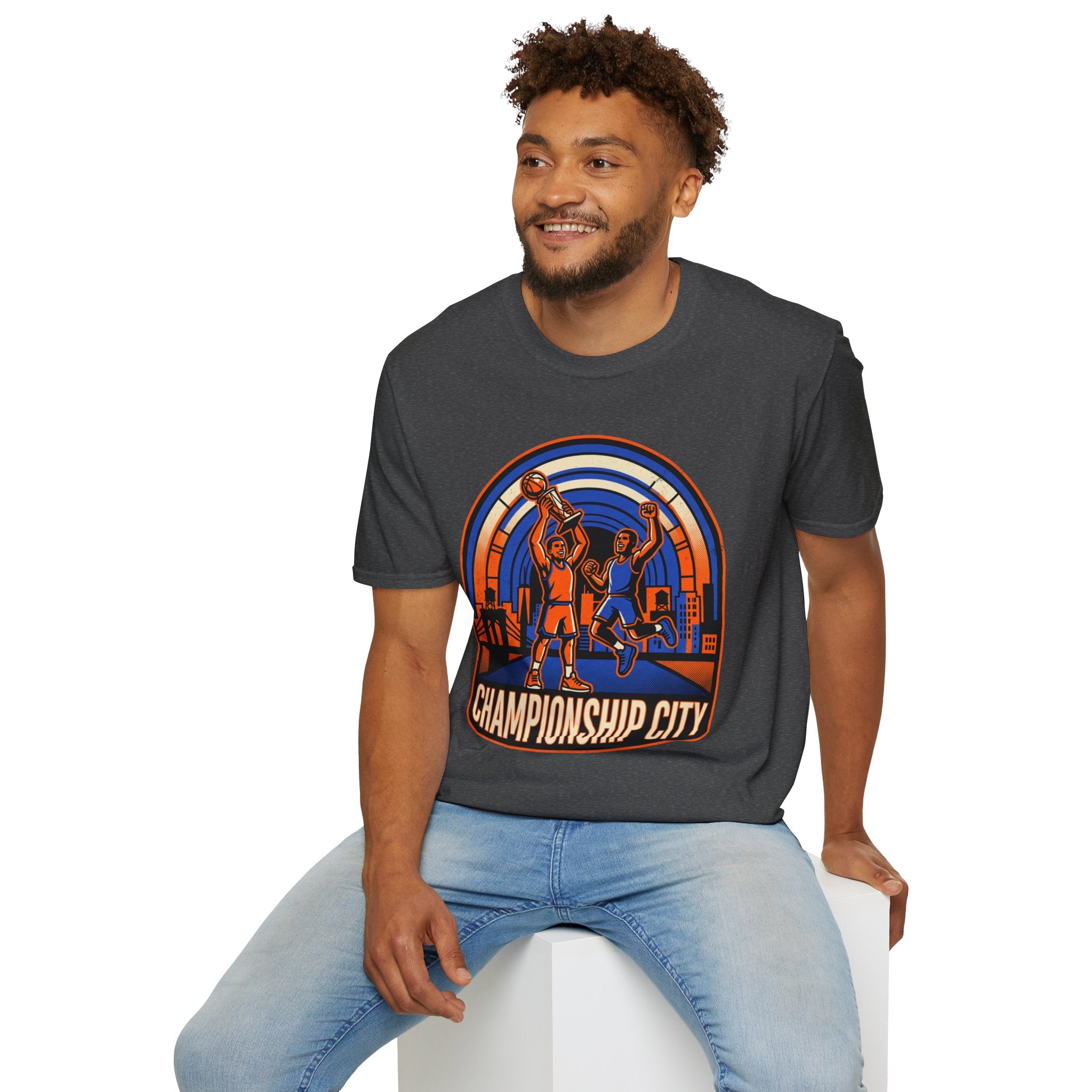 Championship City Basketball T-Shirt — Retro Winners Hoop Tee