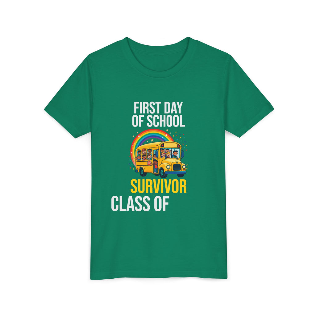 First Day Of School Survivor T-Shirt — Funny Back To School Kids Gift Tee