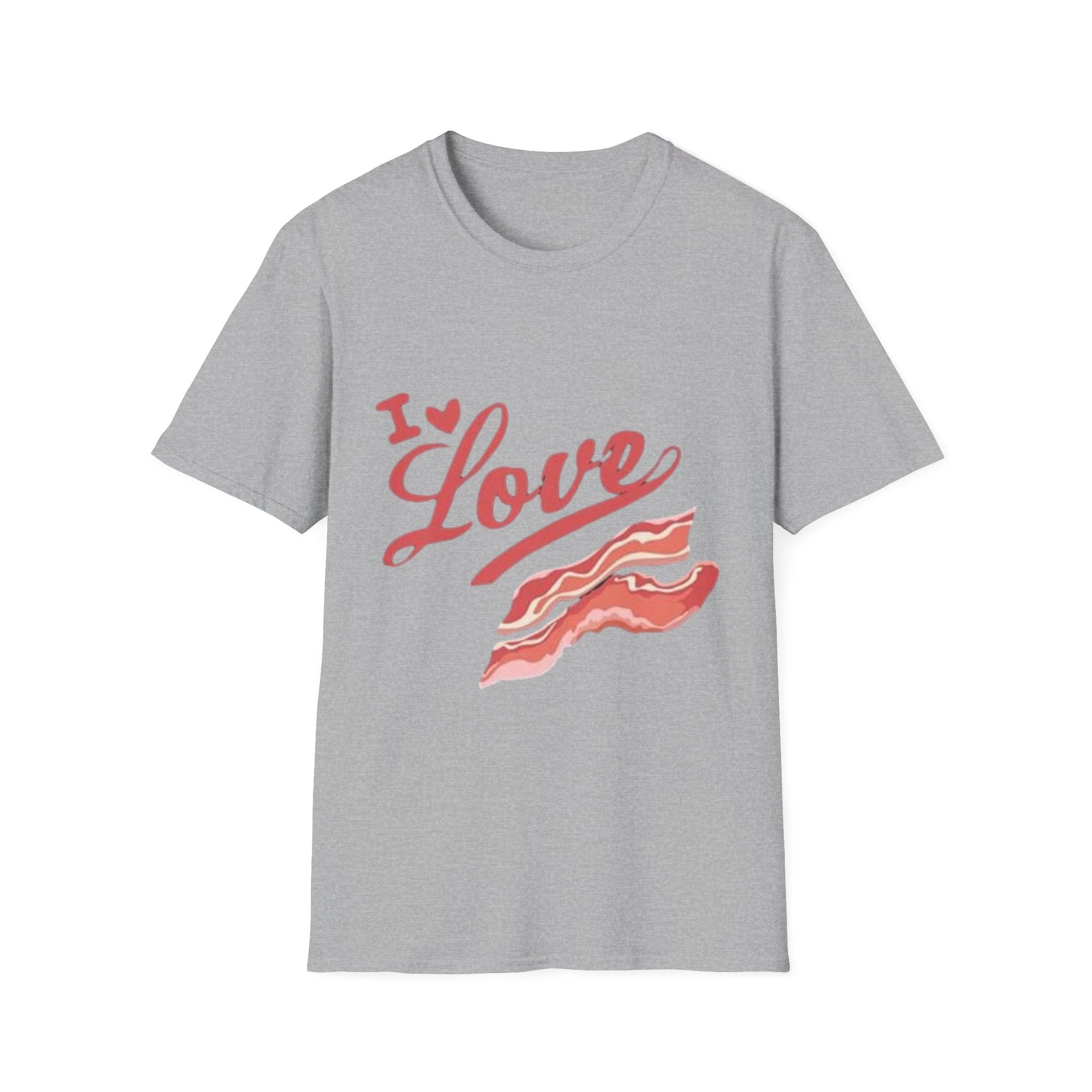 I Love Bacon T-Shirt — Retro Script Breakfast Tee