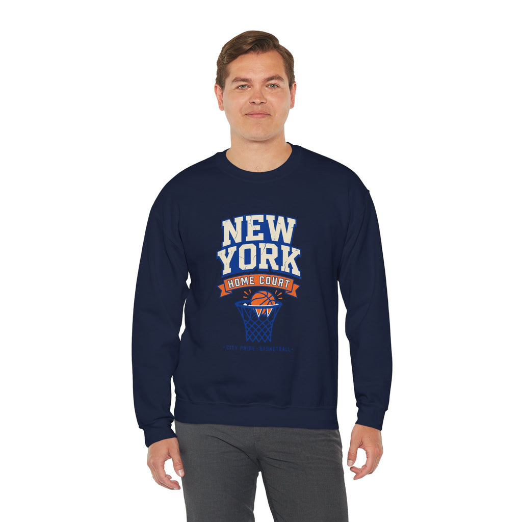 New York Home Court Sweatshirt | Vintage Basketball Pride