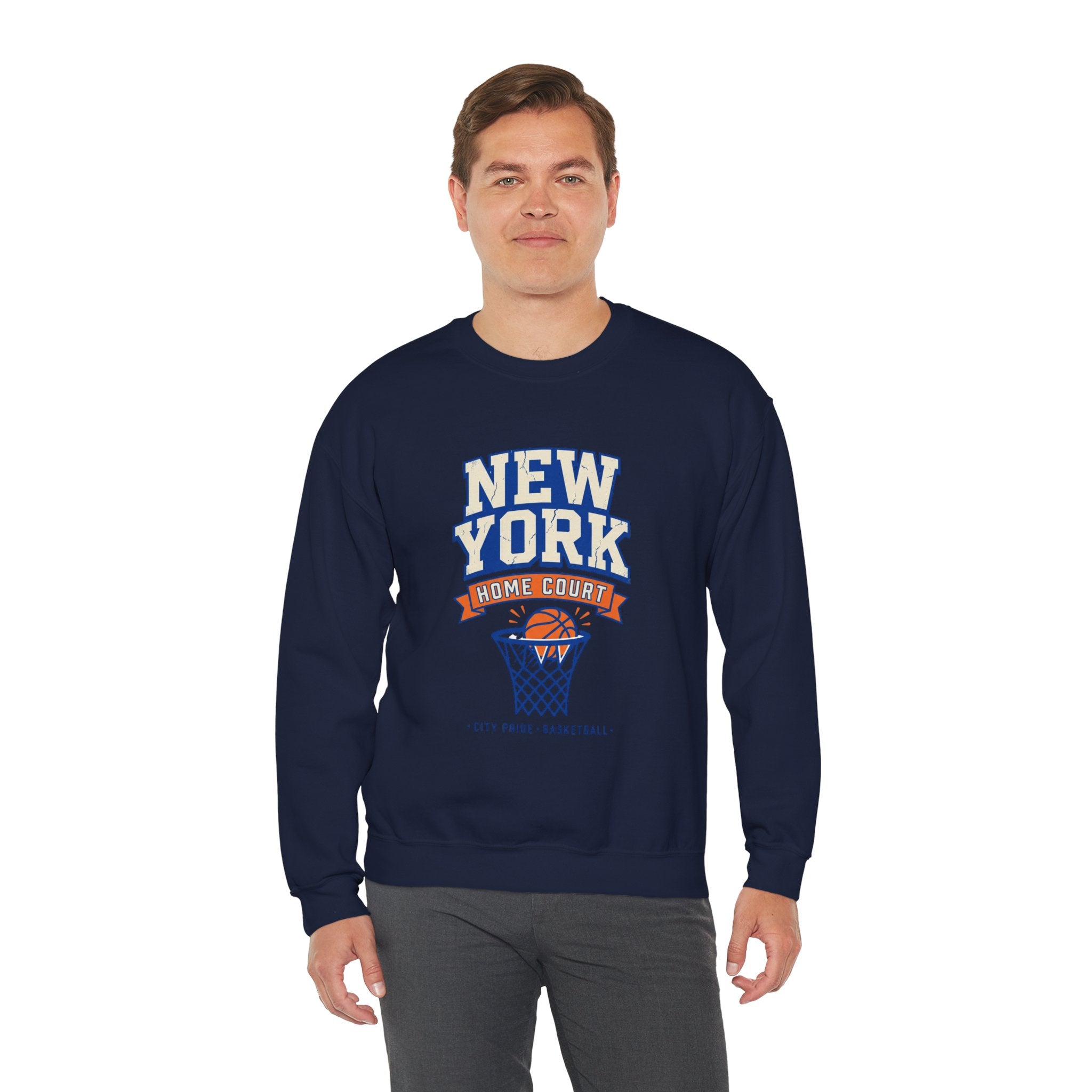 New York Home Court Sweatshirt | Vintage Basketball Pride
