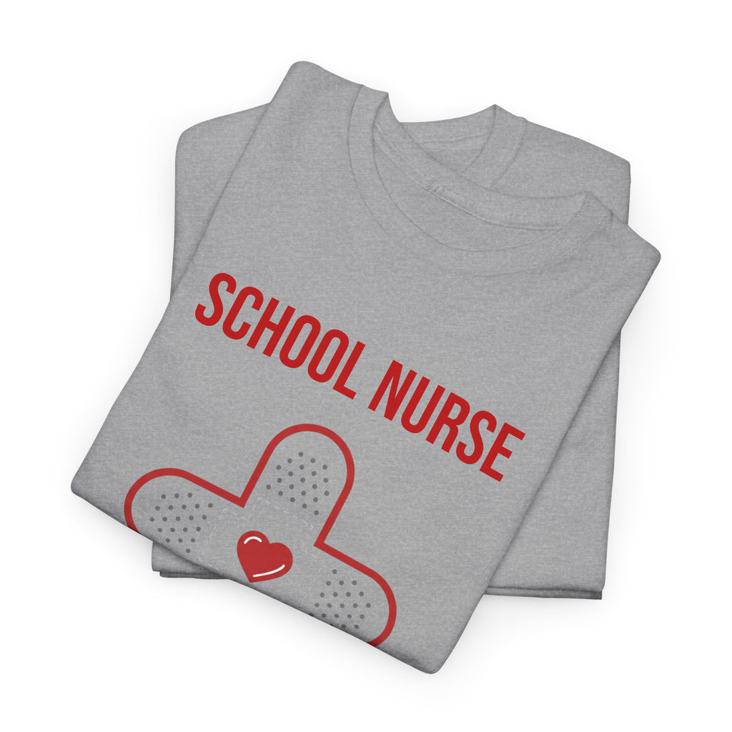 School Nurse T-Shirt – “Band Aid Queen of This School” Cotton Tee