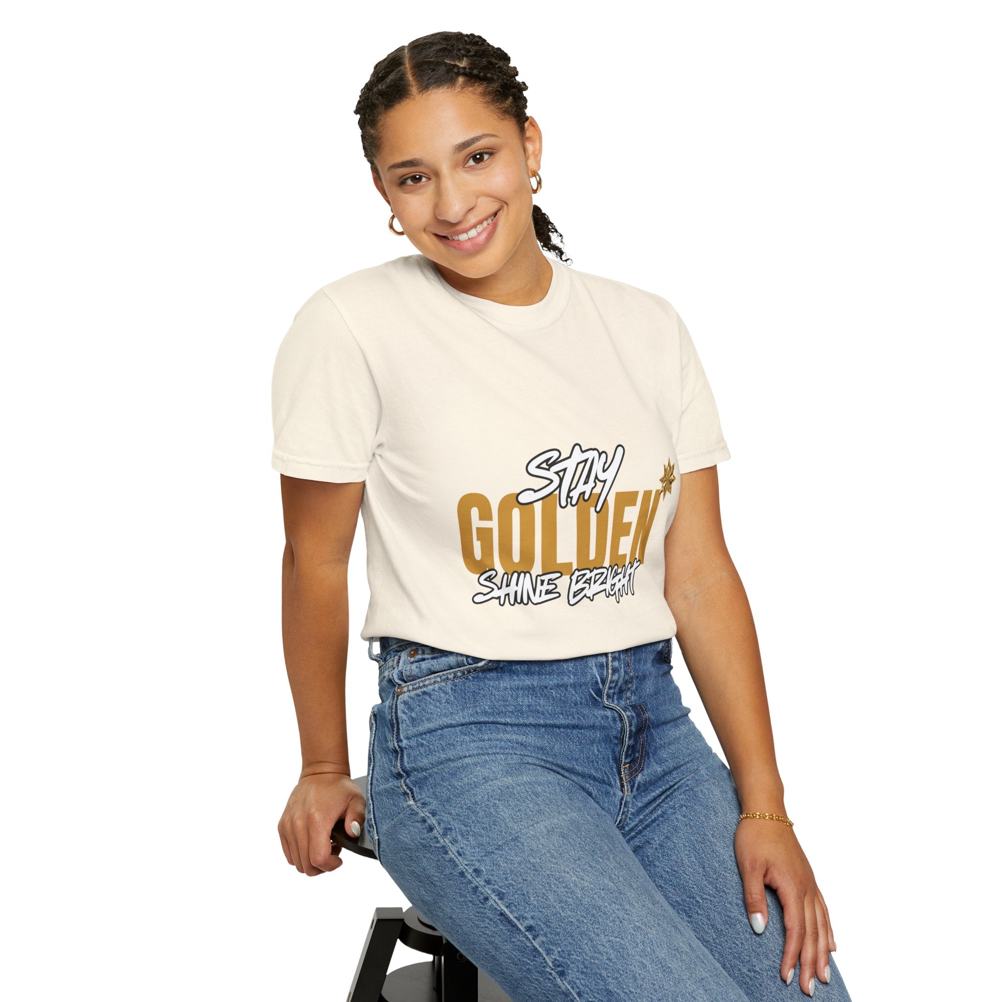 Stay Golden Graphic T-Shirt — "Stay Golden, Shine Bright" Tee