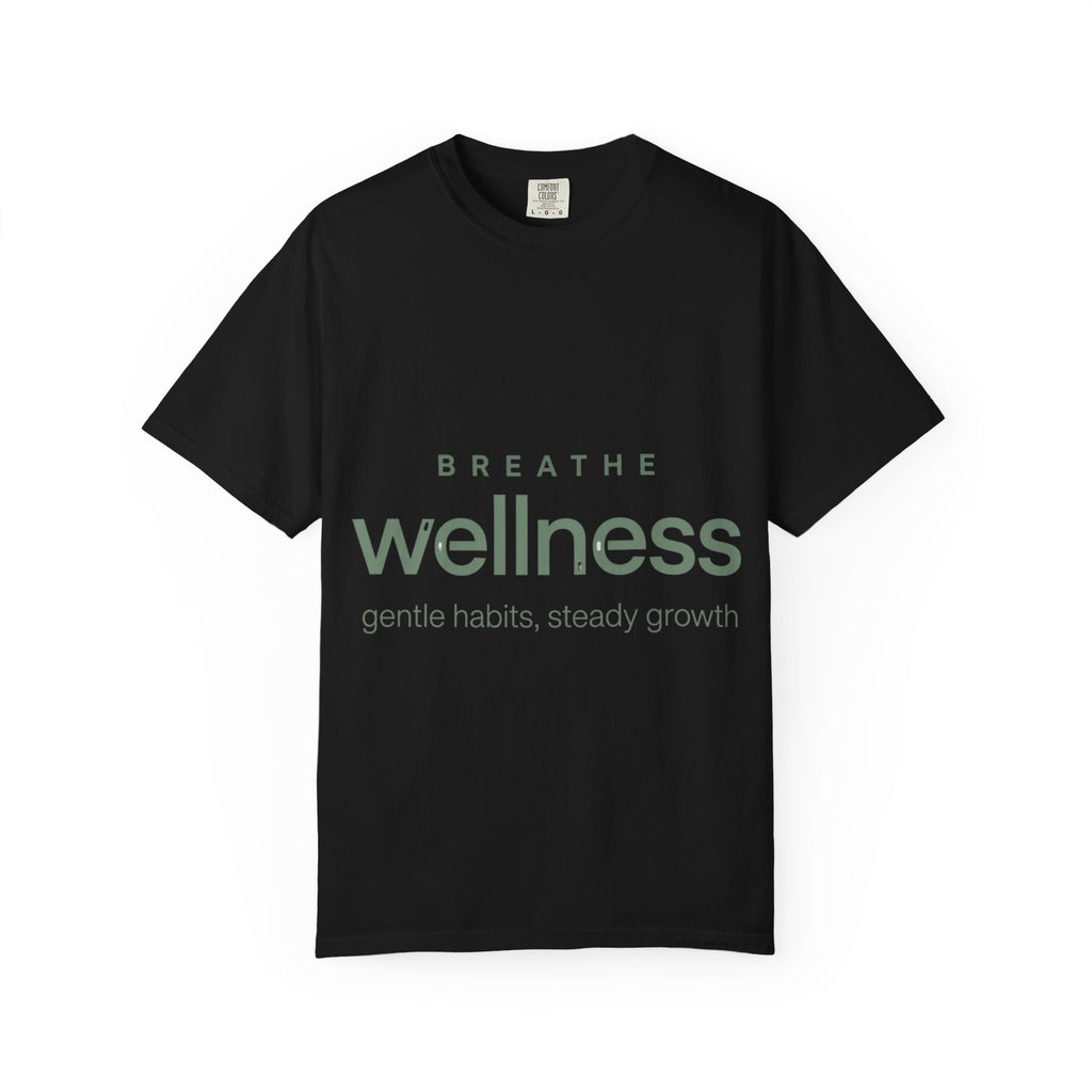 Wellness Breath T-Shirt — "Breathe Wellness" Mindful Graphic Tee