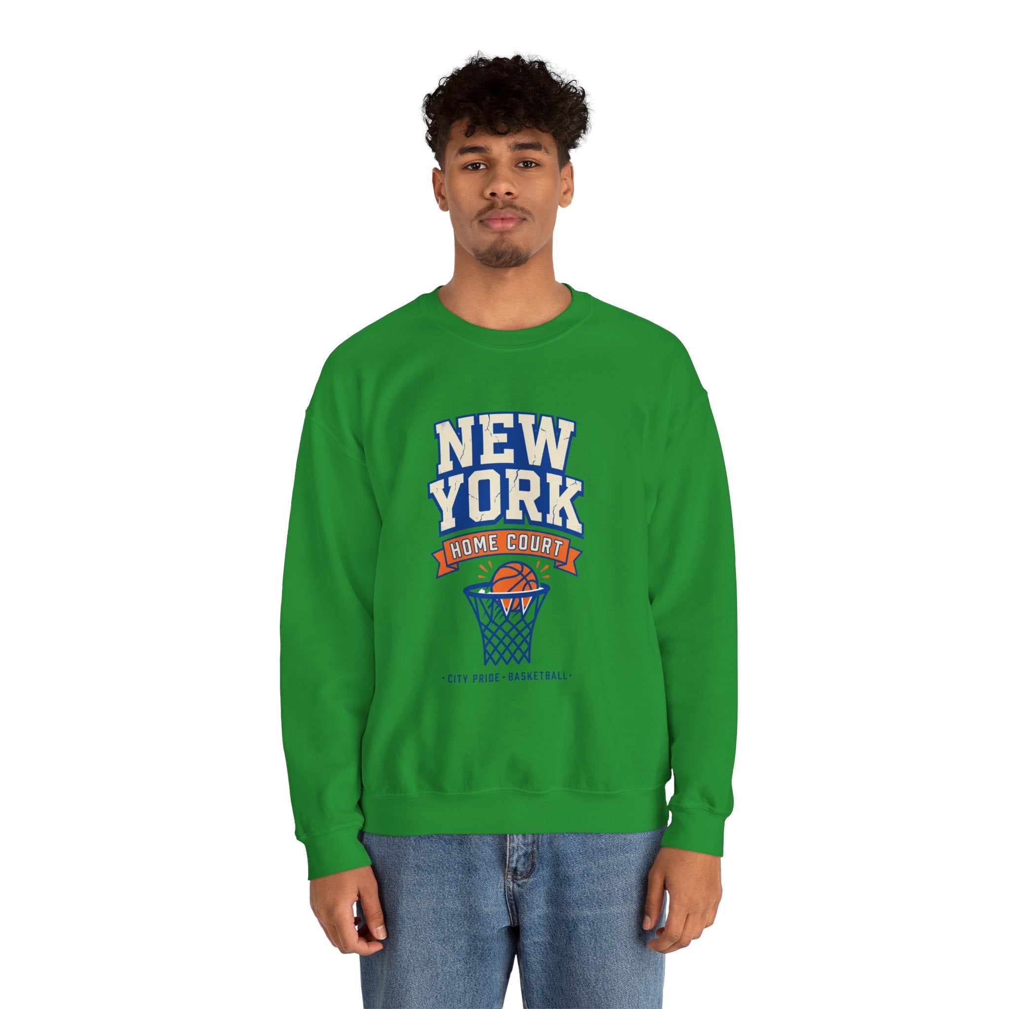 New York Home Court Sweatshirt | Vintage Basketball Pride
