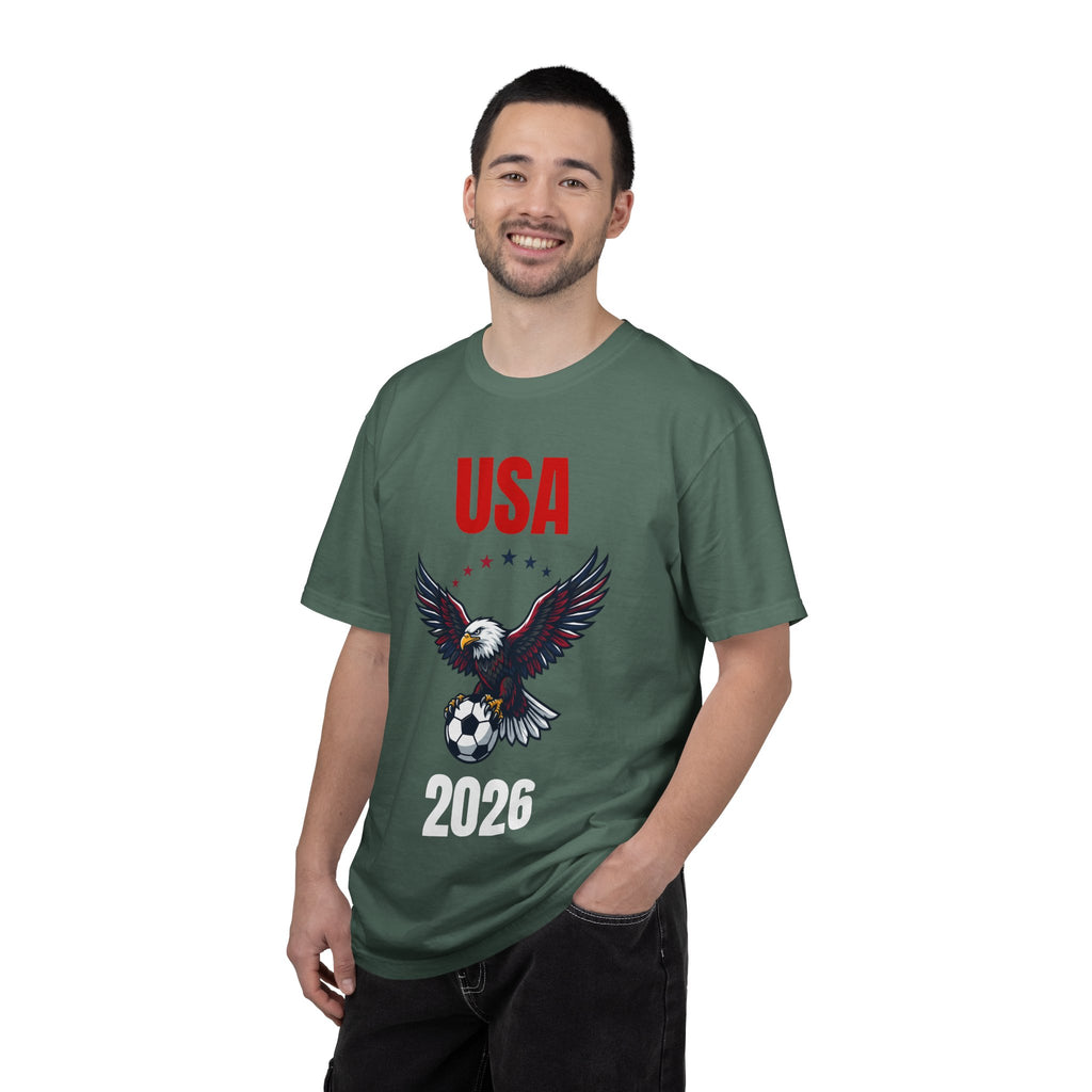 USA 2026 Eagle Soccer T-Shirt — Patriotic Men’s Women’s Team Fan Tee