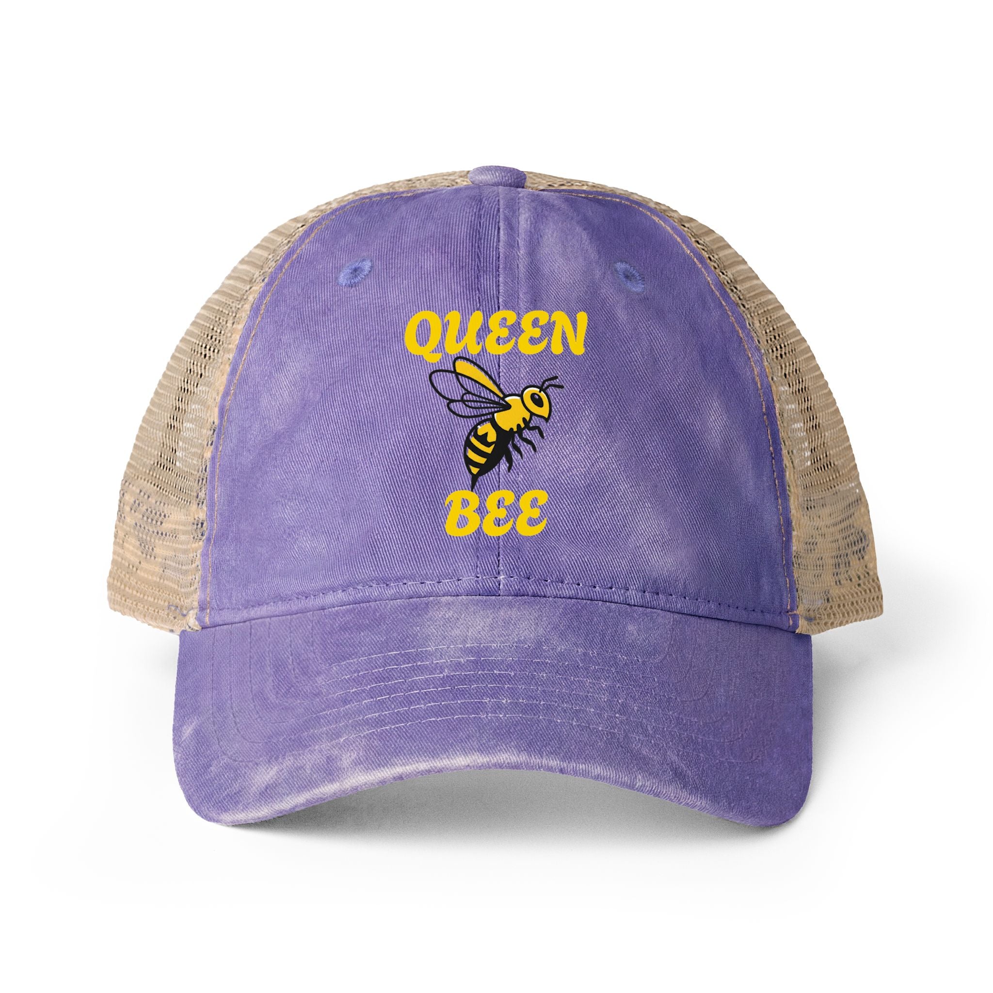 Queen Bee Energy Women's Washed Mesh-Back Cap