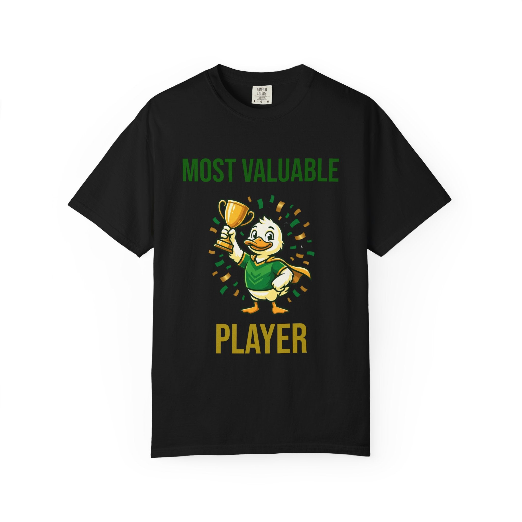 MVP Duck T‑Shirt — "Most Valuable Player" Cute Trophy Cartoon Tee