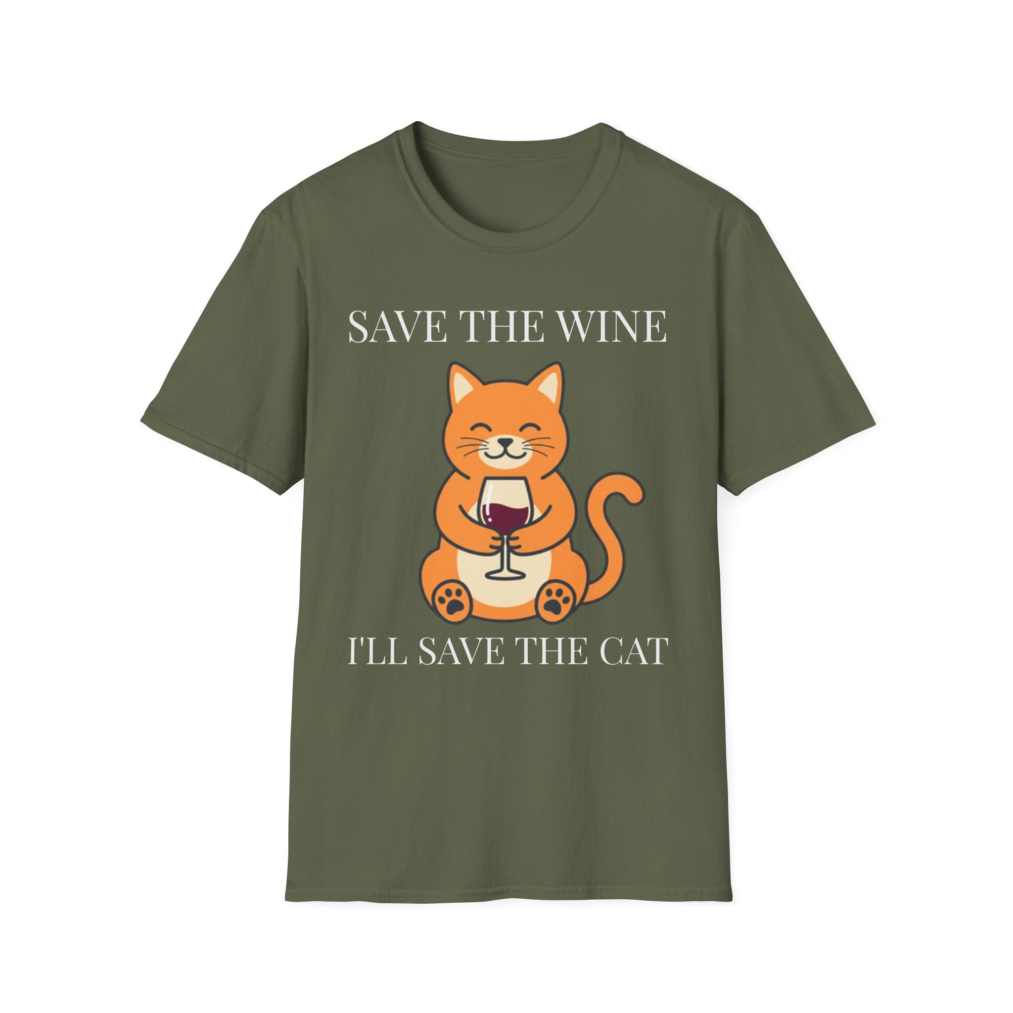 Cat Mom Wine Shirt — Funny Cat Lady Tee, Gift for Her