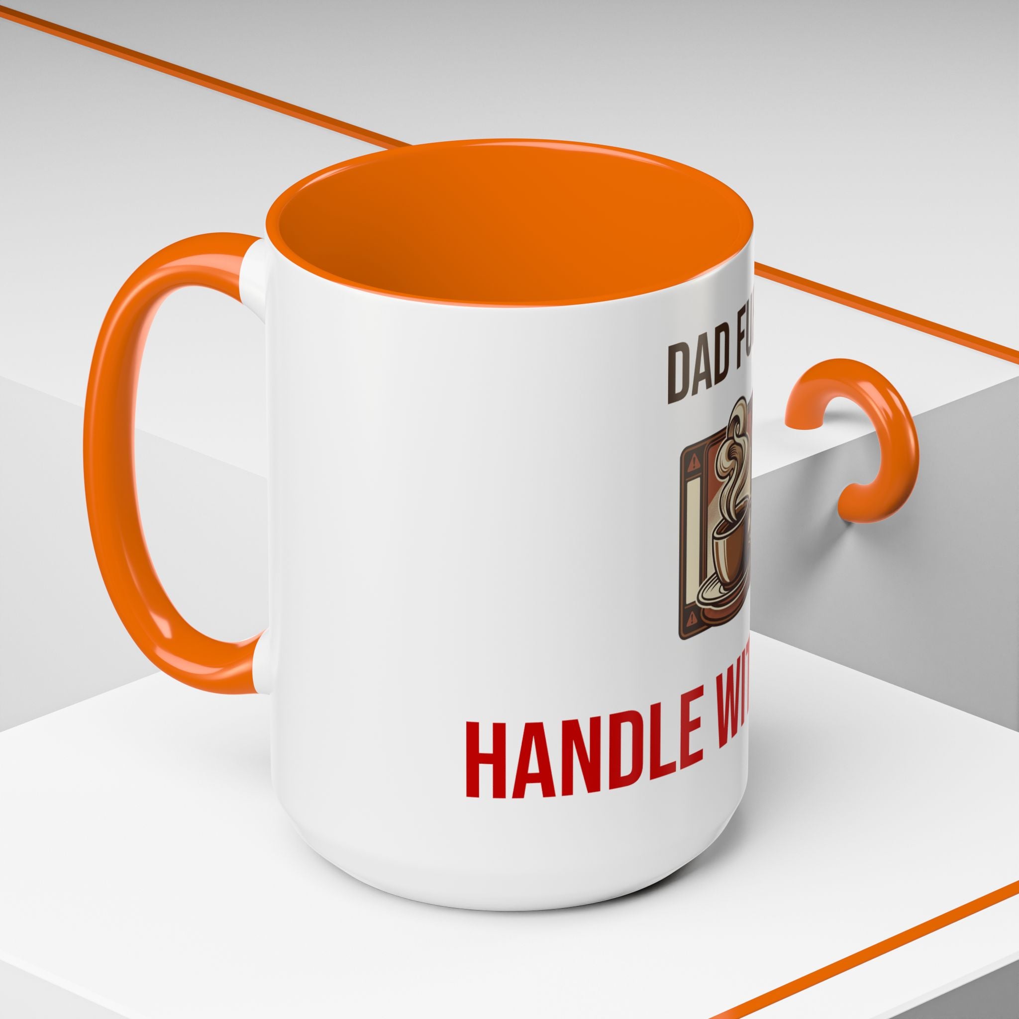Dad Fuel Coffee Mug — Funny Father's Day Gift Mug Handle With Care 11oz or 15oz