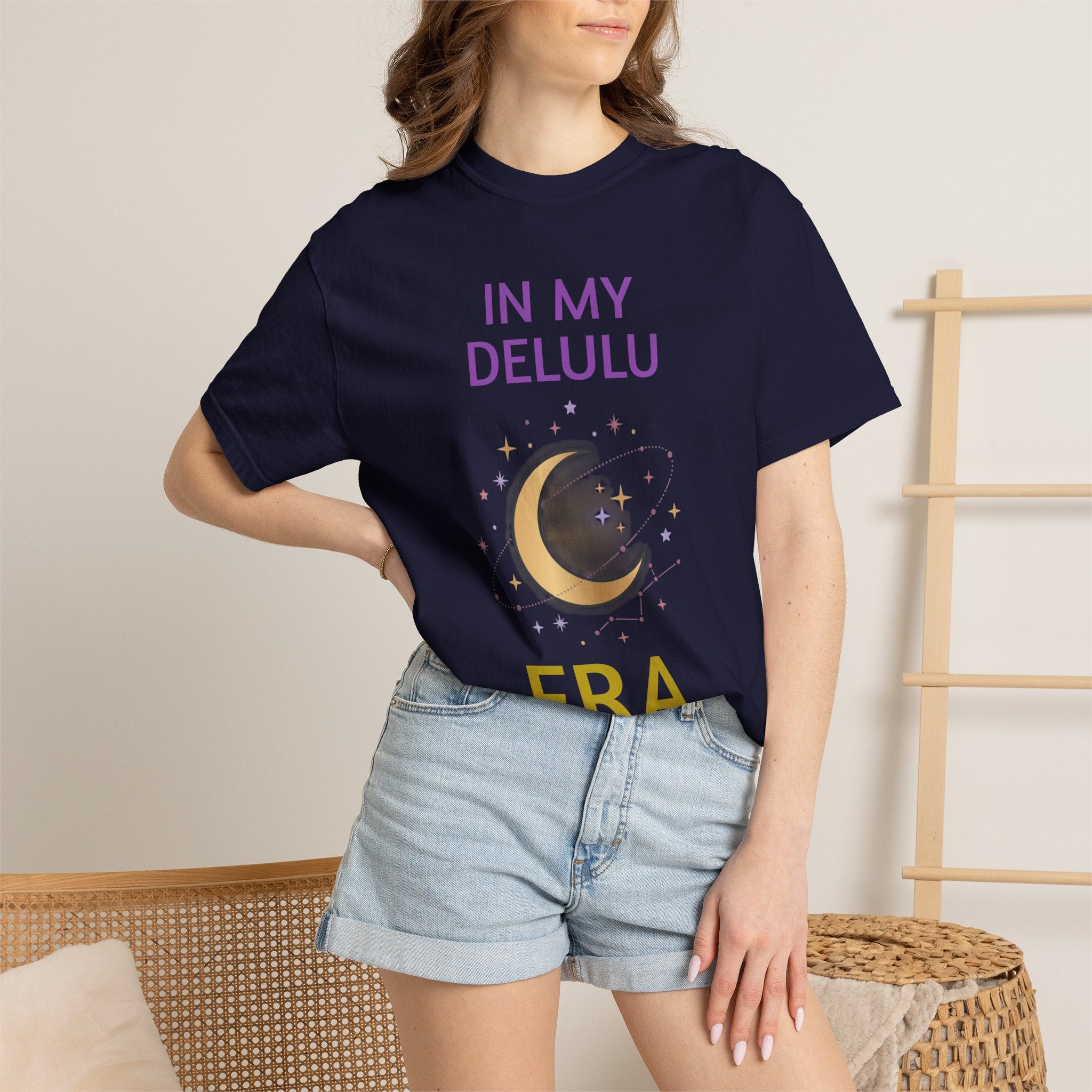 In My Delulu Era T-Shirt — Moon & Stars Graphic Tee