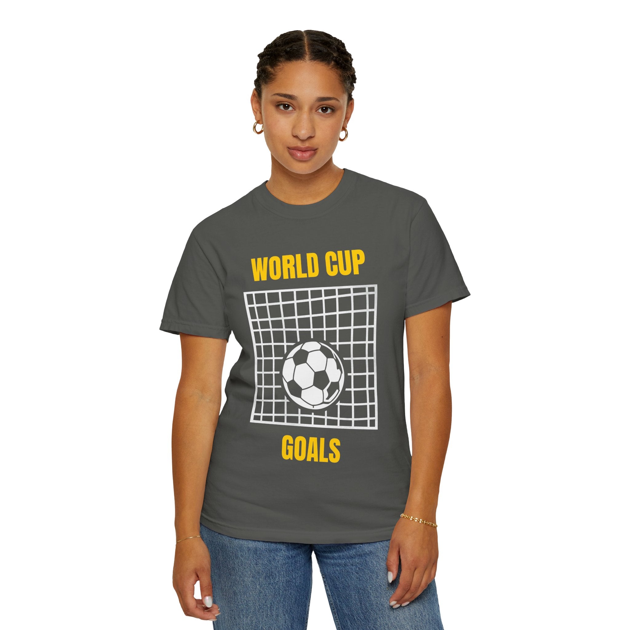 World Cup Goals T-Shirt – Soccer Goal Net & Ball Tee
