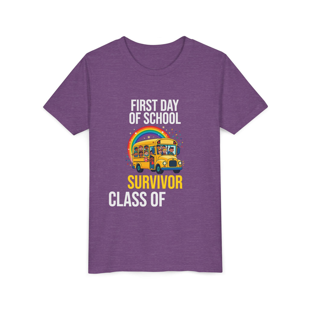 First Day Of School Survivor T-Shirt — Funny Back To School Kids Gift Tee
