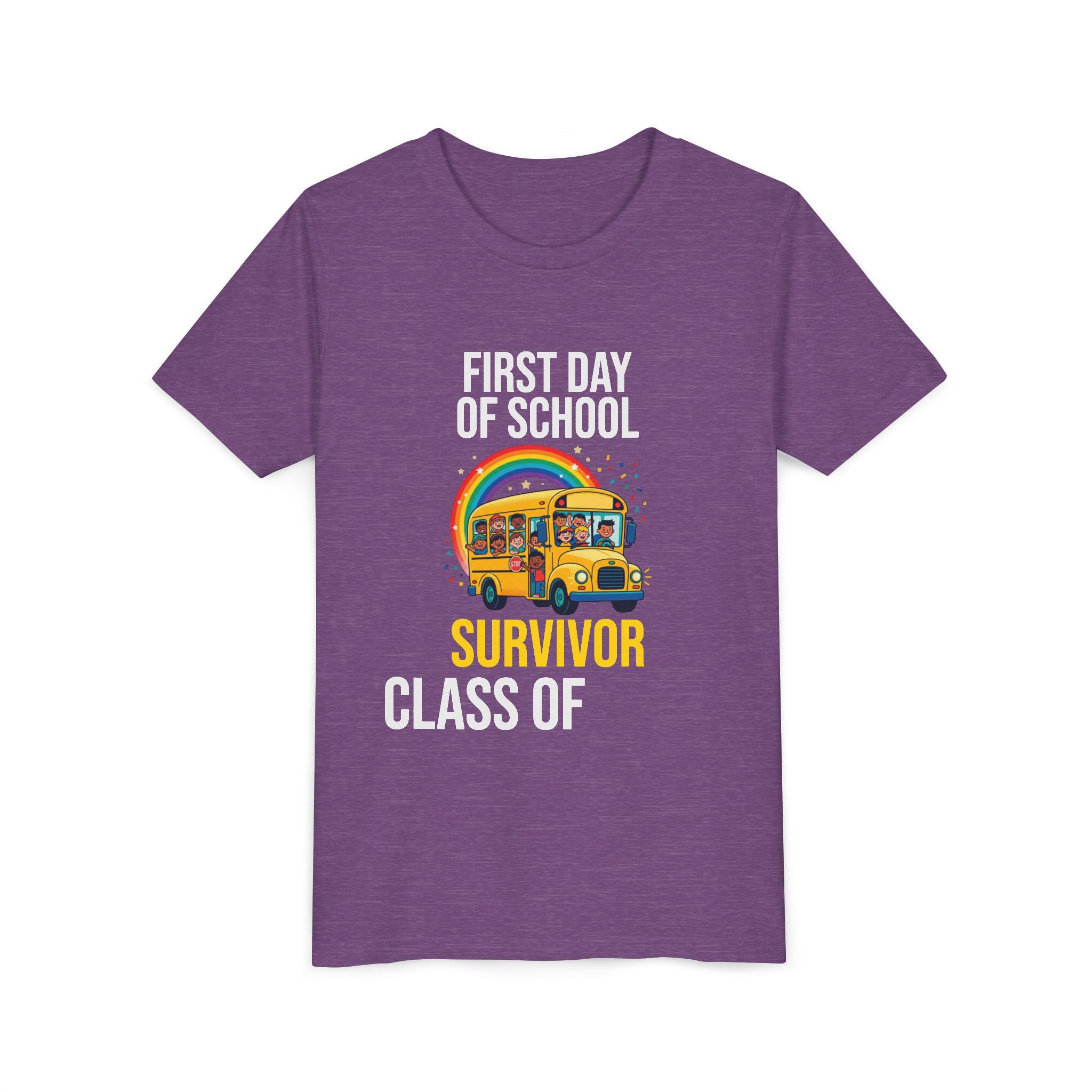 First Day Of School Survivor T-Shirt — Funny Back To School Kids Gift Tee