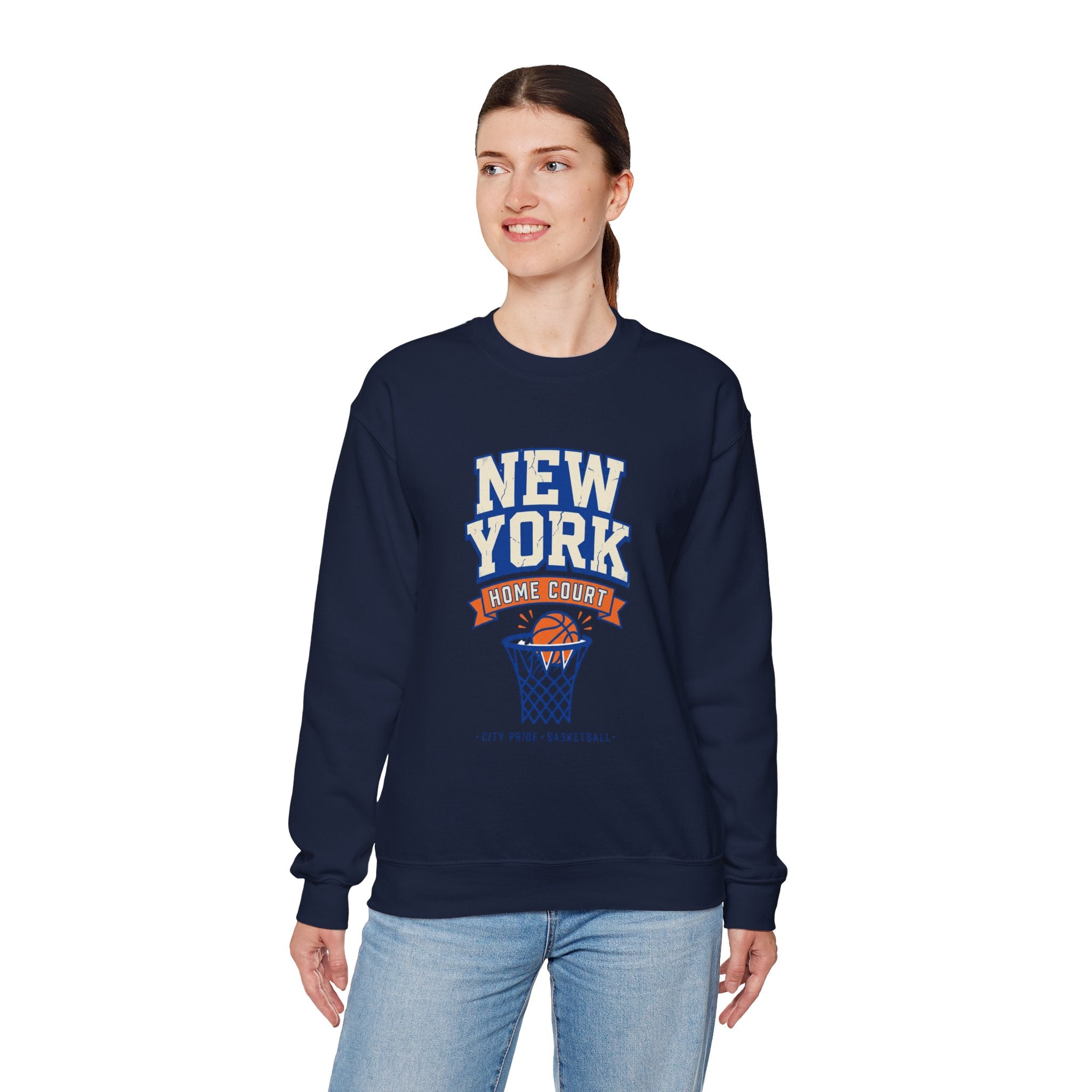 New York Home Court Sweatshirt | Vintage Basketball Pride