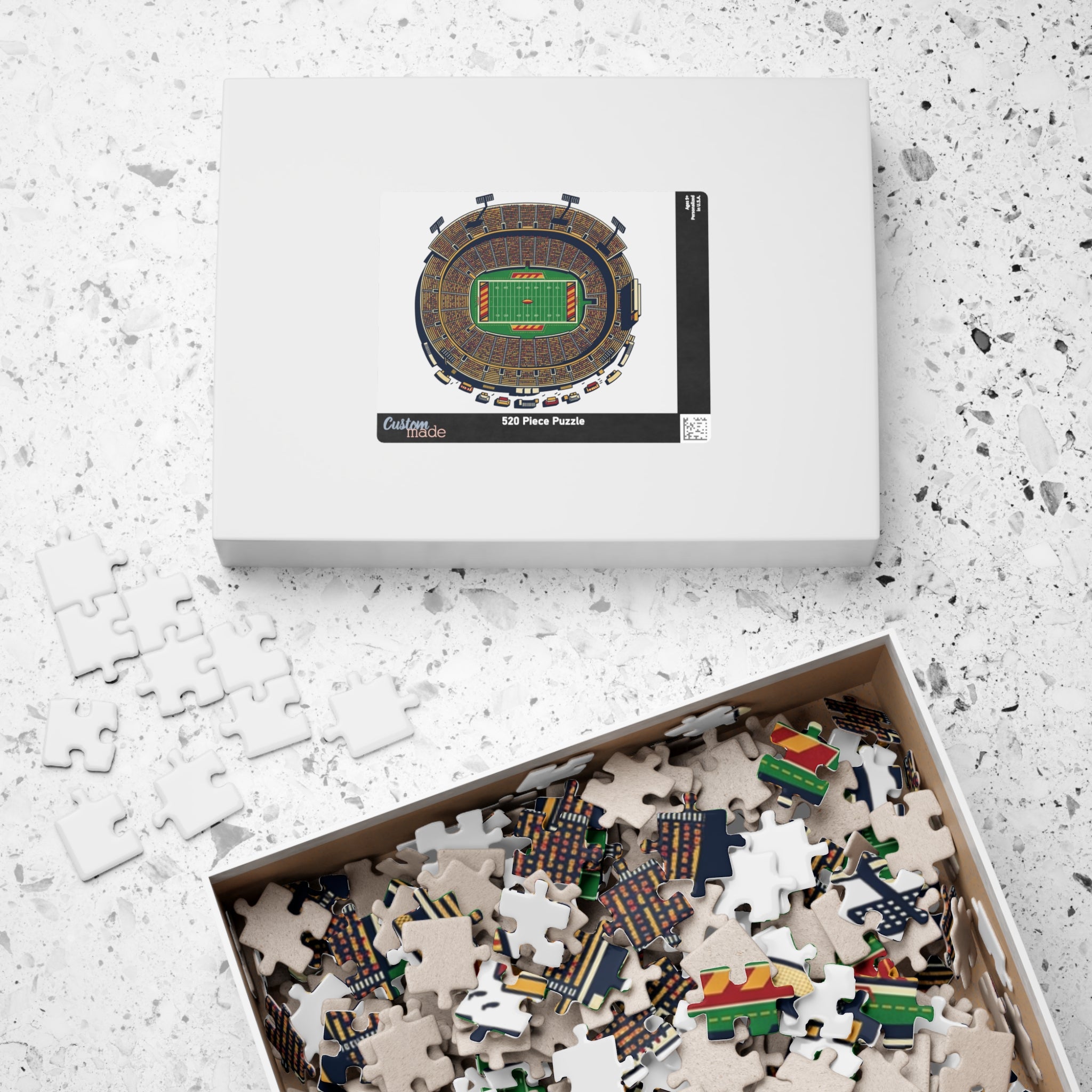 Stadium Aerial View Jigsaw Puzzle — Football Field Puzzle (110 or 520 pcs)