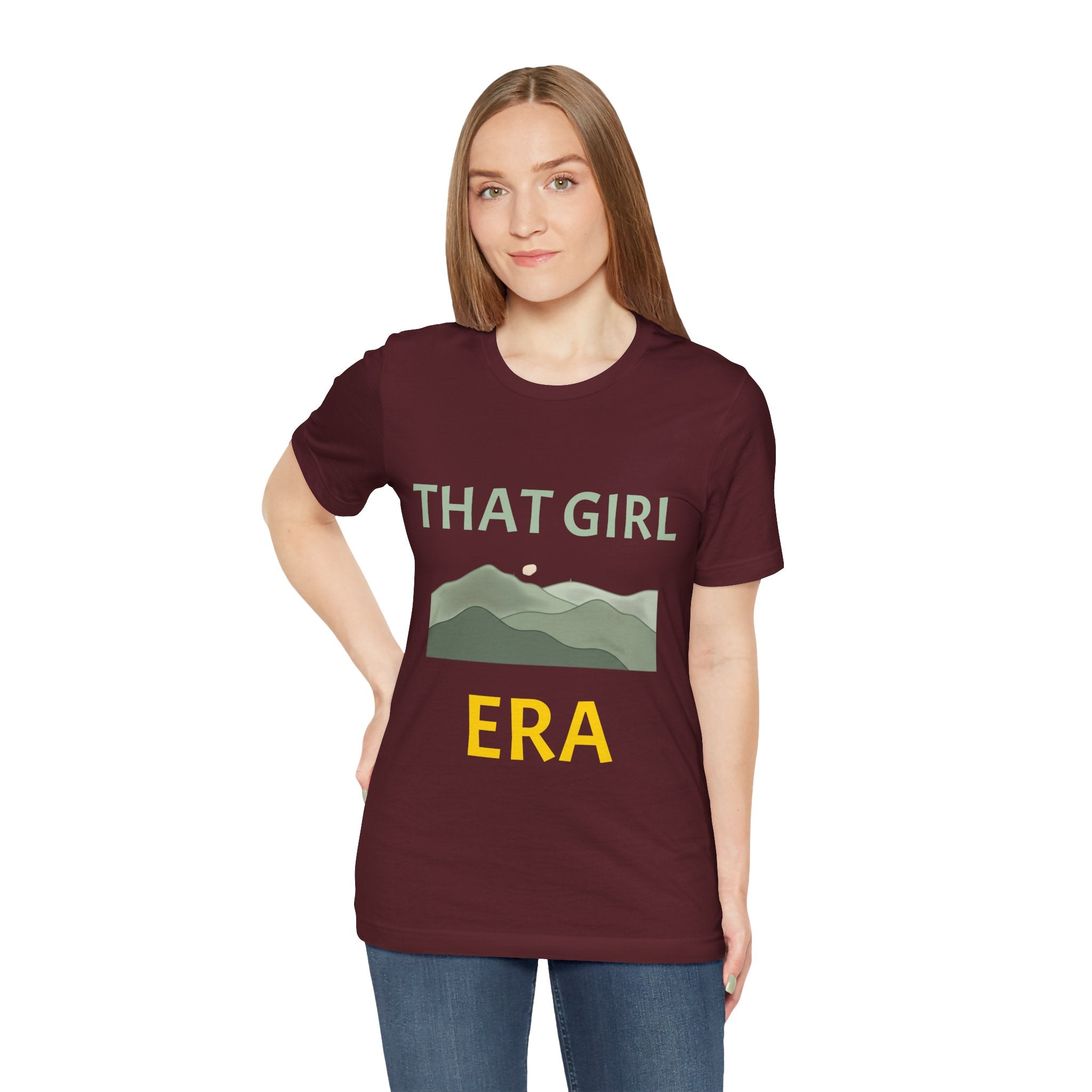 That Girl Era T-Shirt – Retro Mountain Graphic Tee for Empowered Women
