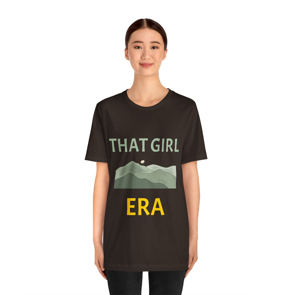 That Girl Era T-Shirt – Retro Mountain Graphic Tee for Empowered Women