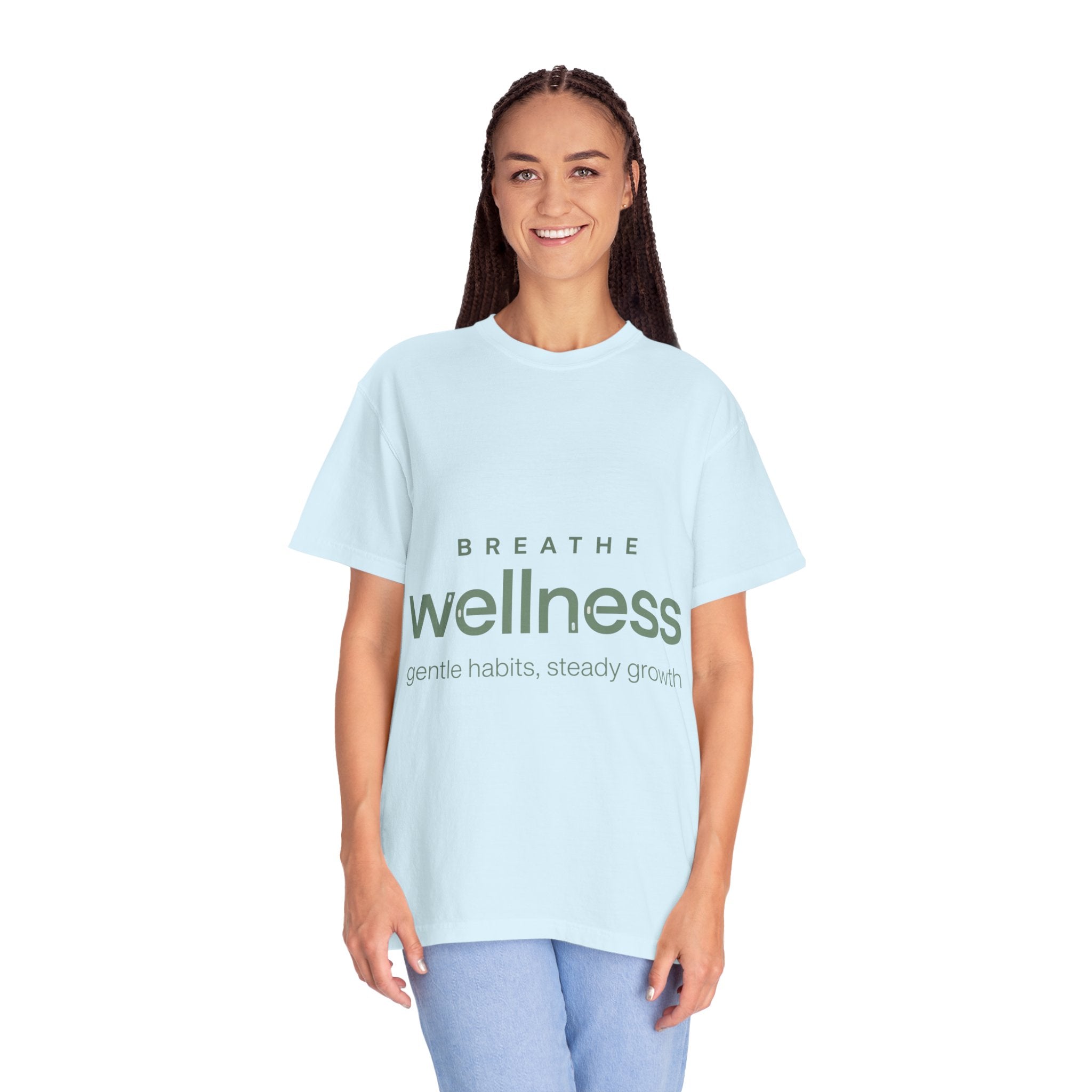 Wellness Breath T-Shirt — "Breathe Wellness" Mindful Graphic Tee