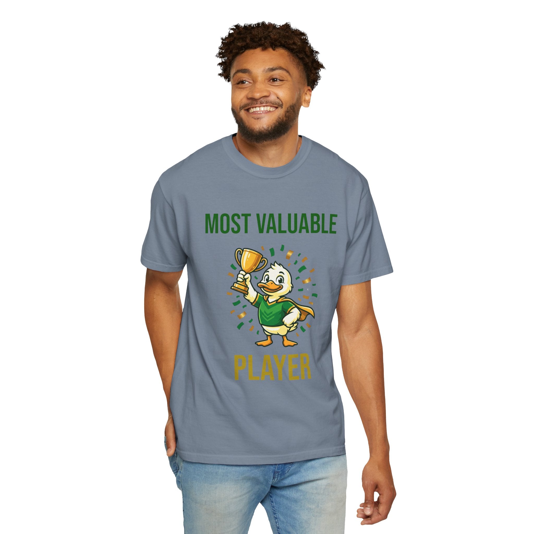 MVP Duck T‑Shirt — "Most Valuable Player" Cute Trophy Cartoon Tee
