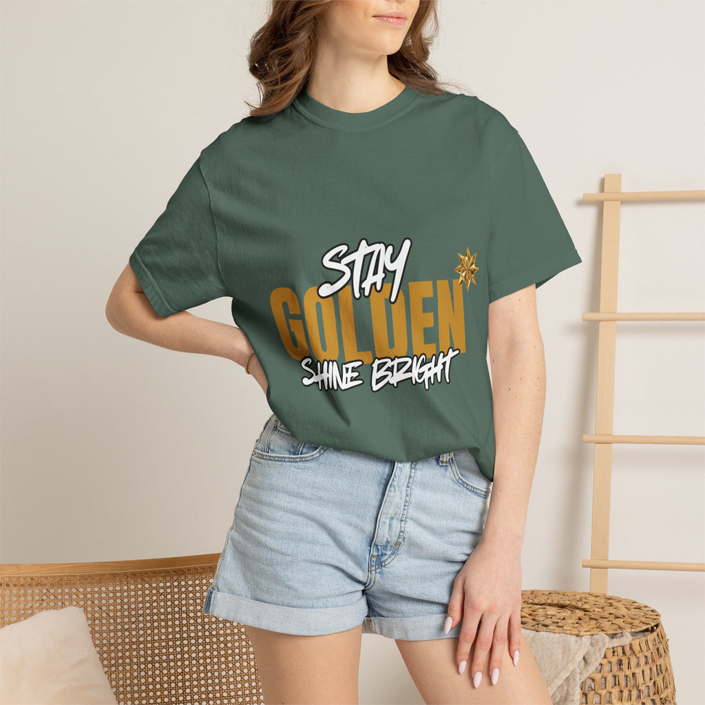 Stay Golden Graphic T-Shirt — "Stay Golden, Shine Bright" Tee