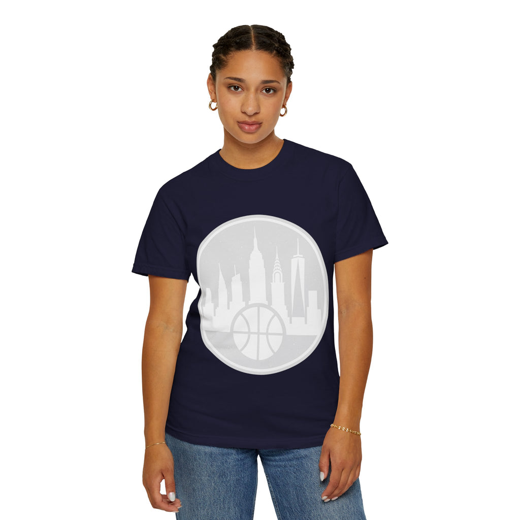 City Skyline Basketball T-Shirt — Urban Basketball Graphic Tee