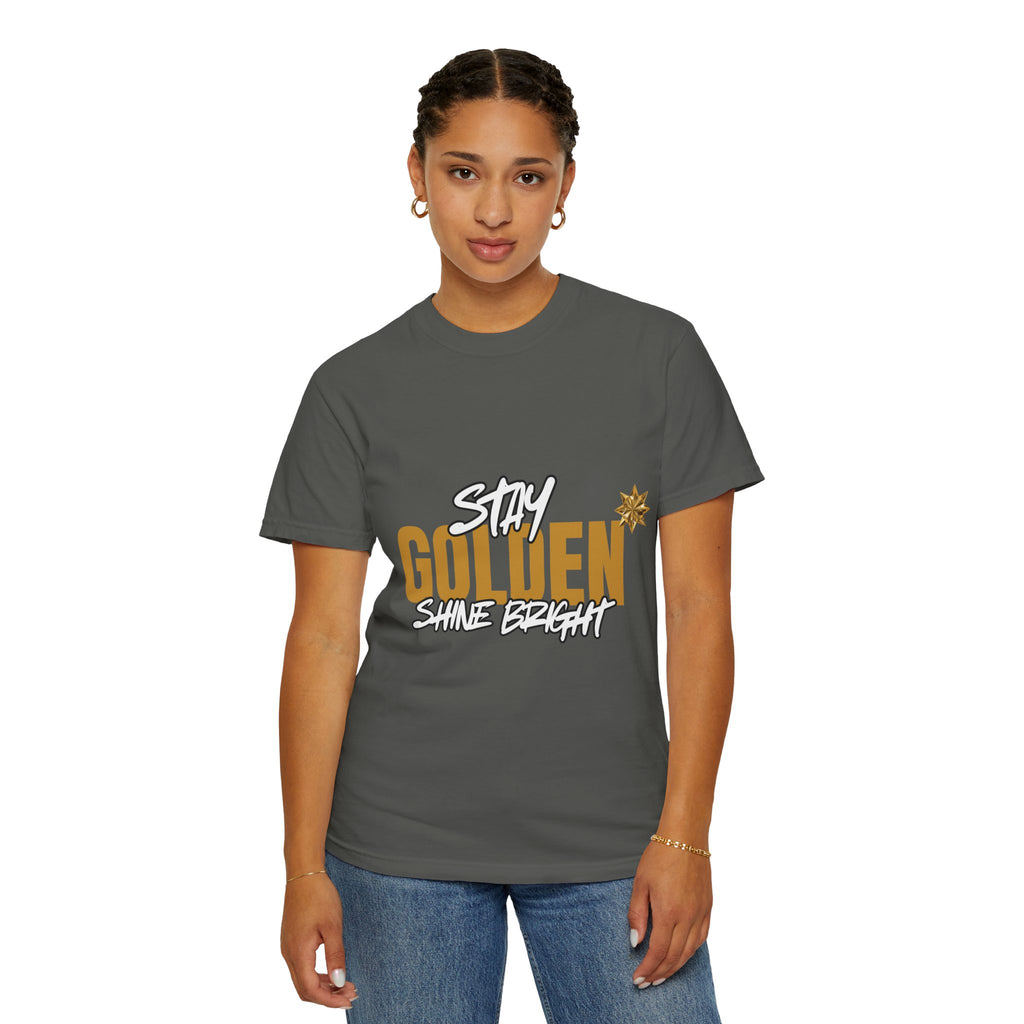 Stay Golden Graphic T-Shirt — "Stay Golden, Shine Bright" Tee