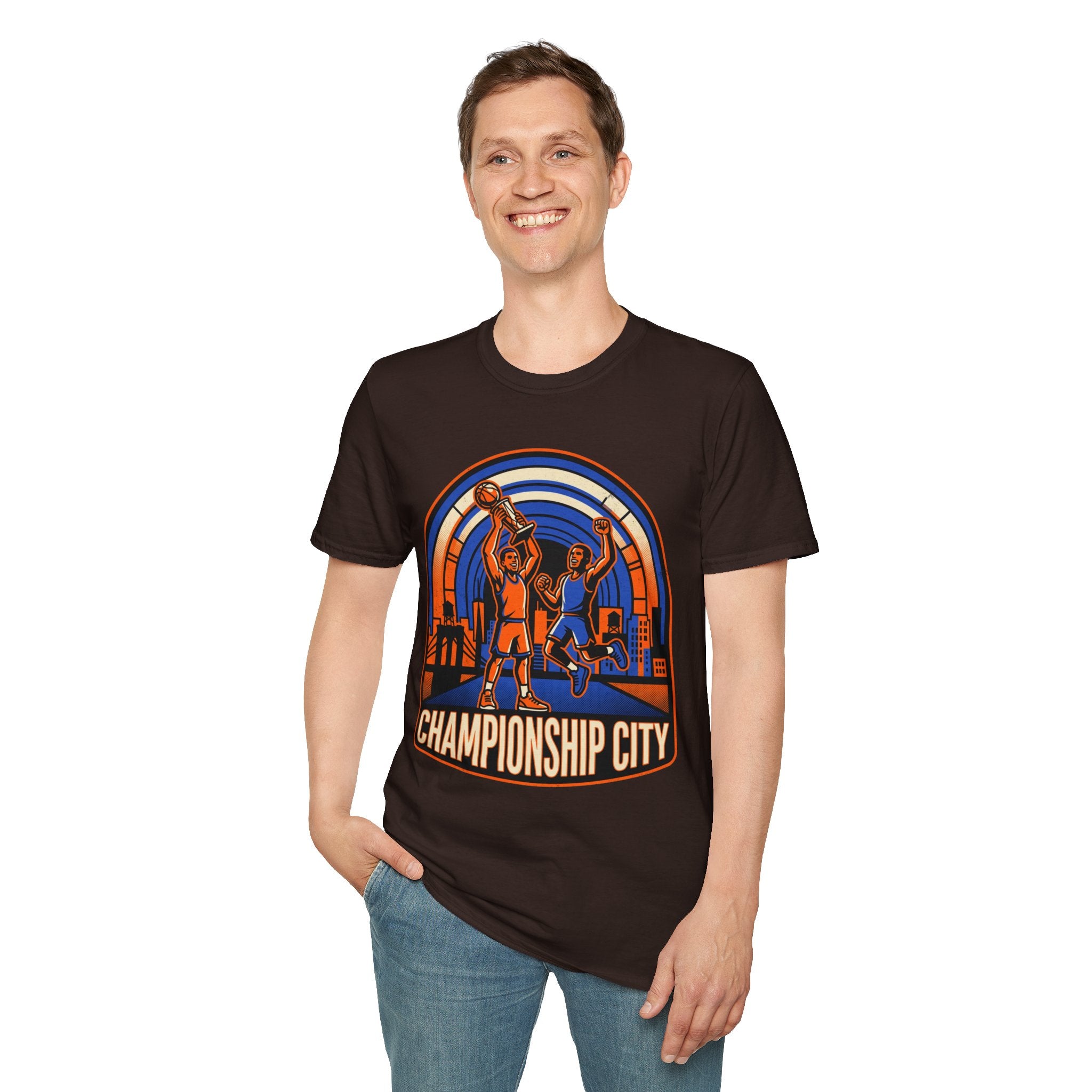 Championship City Basketball T-Shirt — Retro Winners Hoop Tee