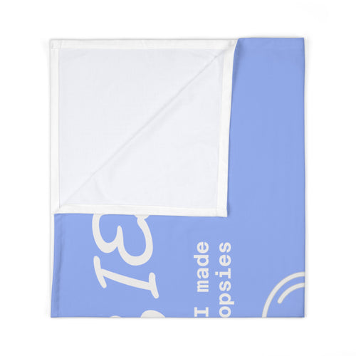 Baby Swaddle Blanket — Cute "Oopsies I Made a Poopsies" Newborn Swaddle (Kawaii Poop Design)