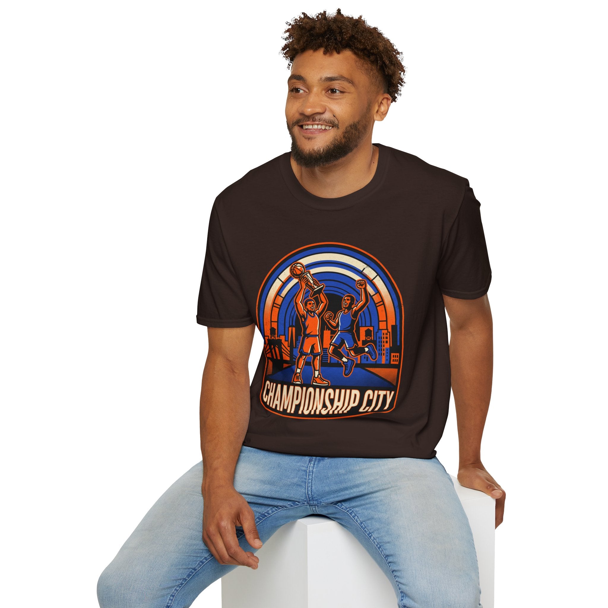Championship City Basketball T-Shirt — Retro Winners Hoop Tee